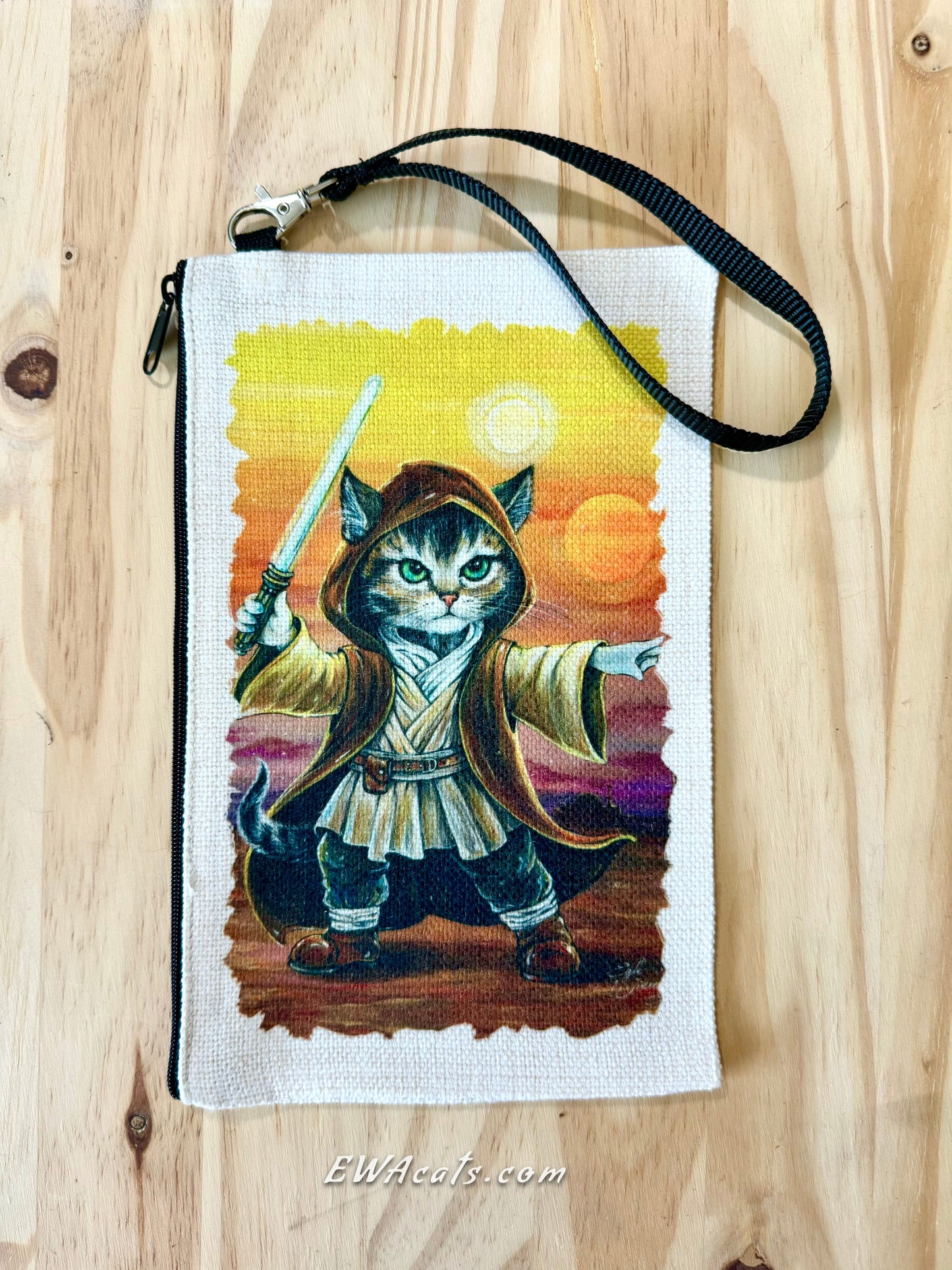 Linen Wallet "Obi - Wan Catnobi"