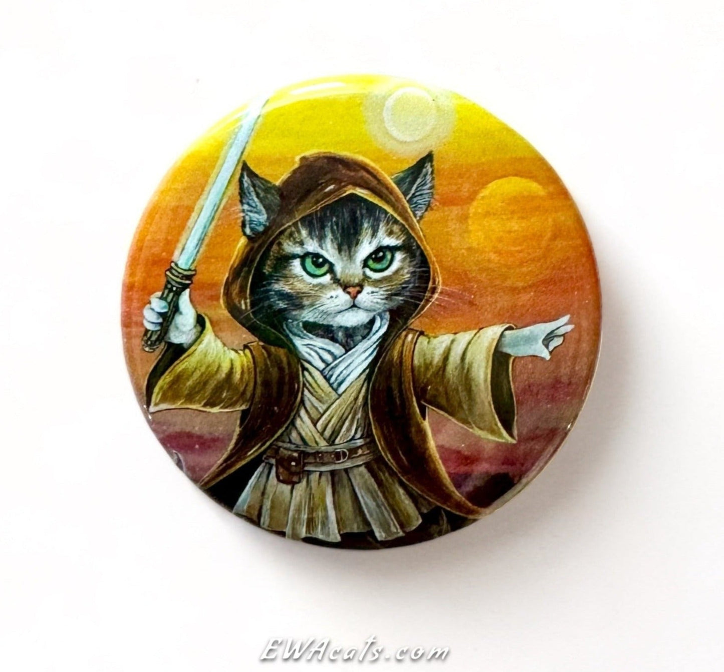 Button "Obi - Wan Catnobi"