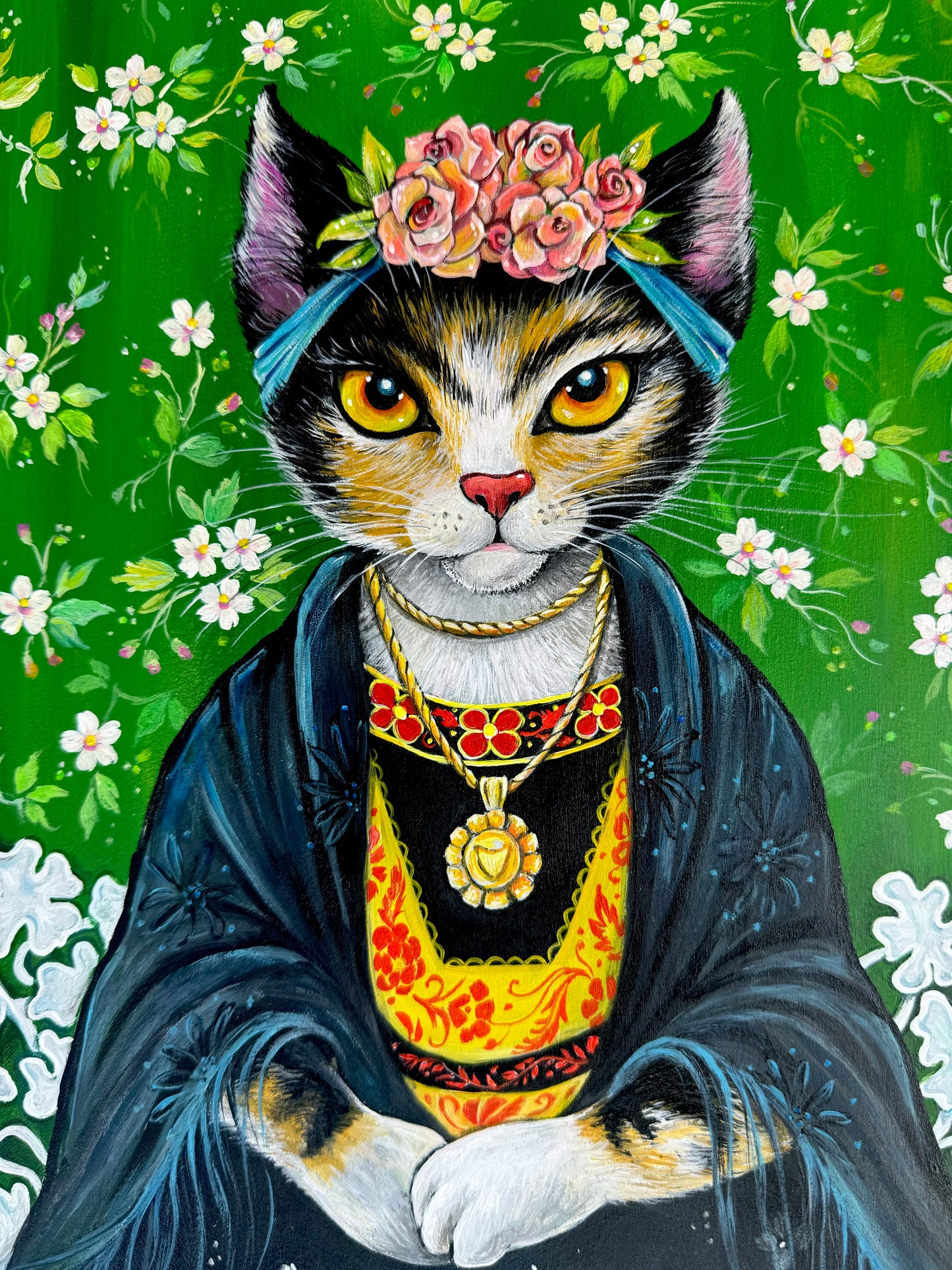 SUPREME MASTER CANVAS "Frida Calico" Limited to 5 only!