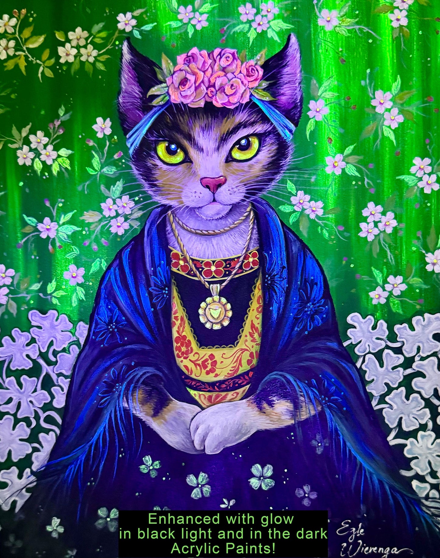 SUPREME MASTER CANVAS "Frida Calico" Limited to 5 only!