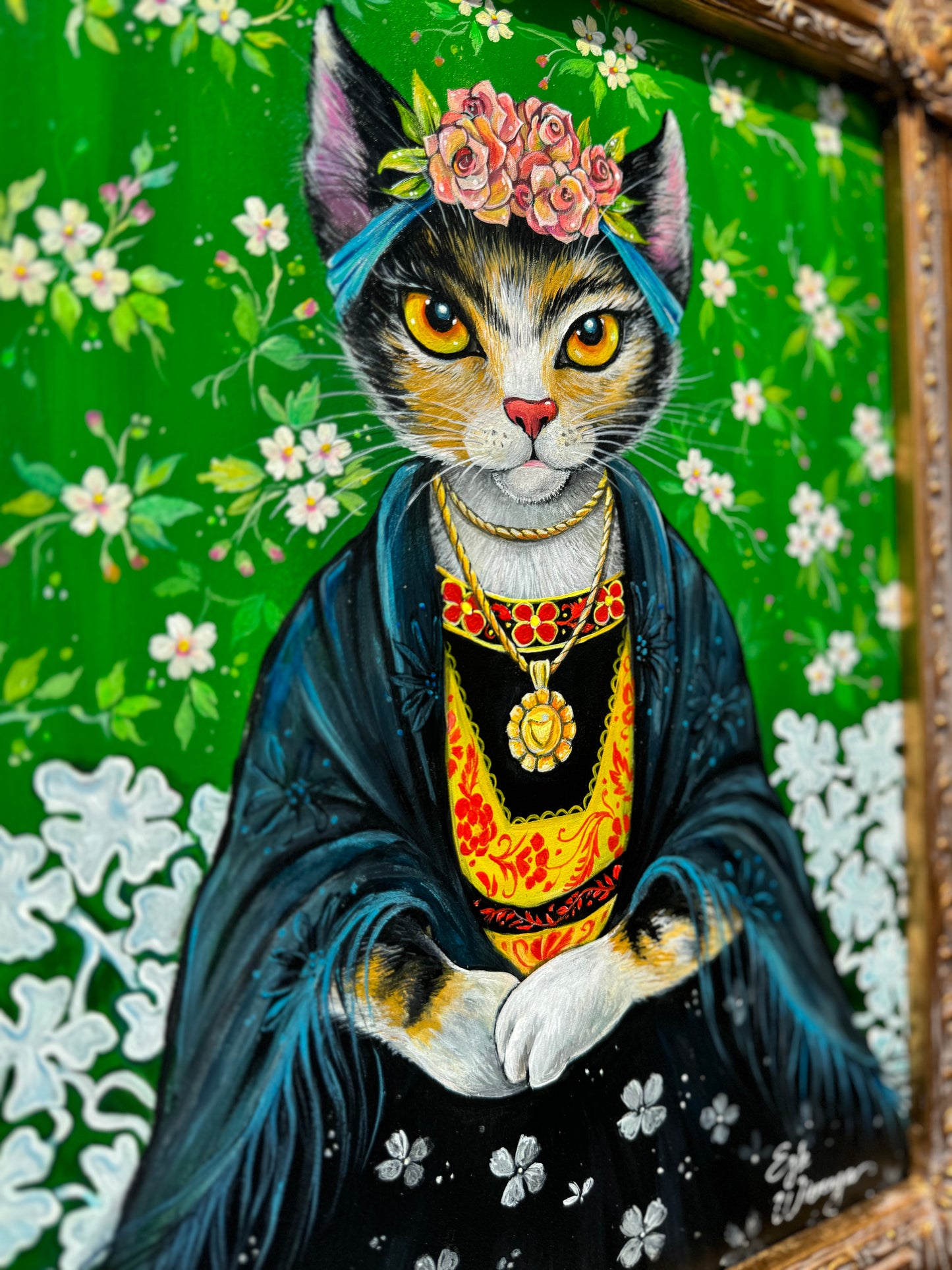 SUPREME MASTER CANVAS "Frida Calico" Limited to 5 only!