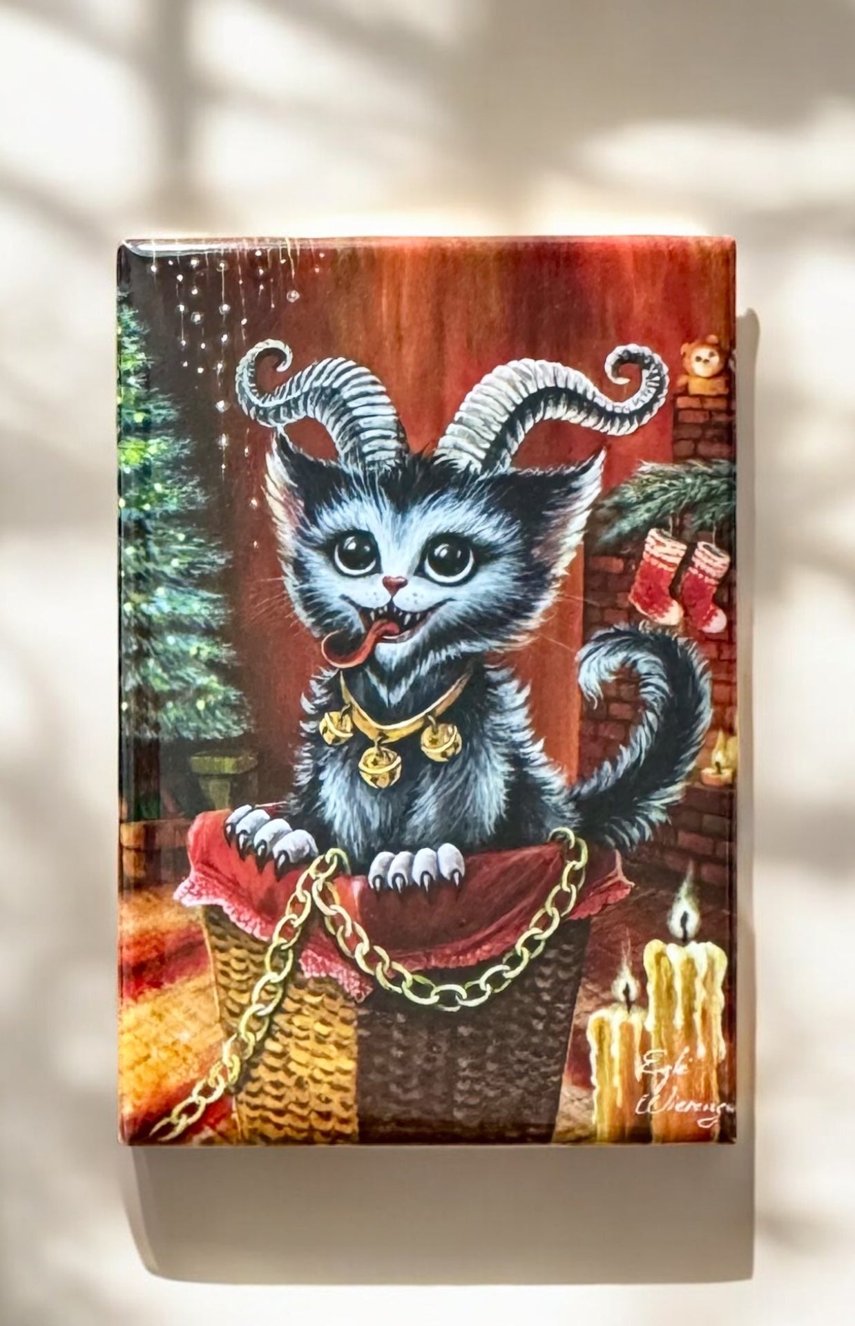 MAGNET 2"x 3" Rectangle "Kitty Krampus"