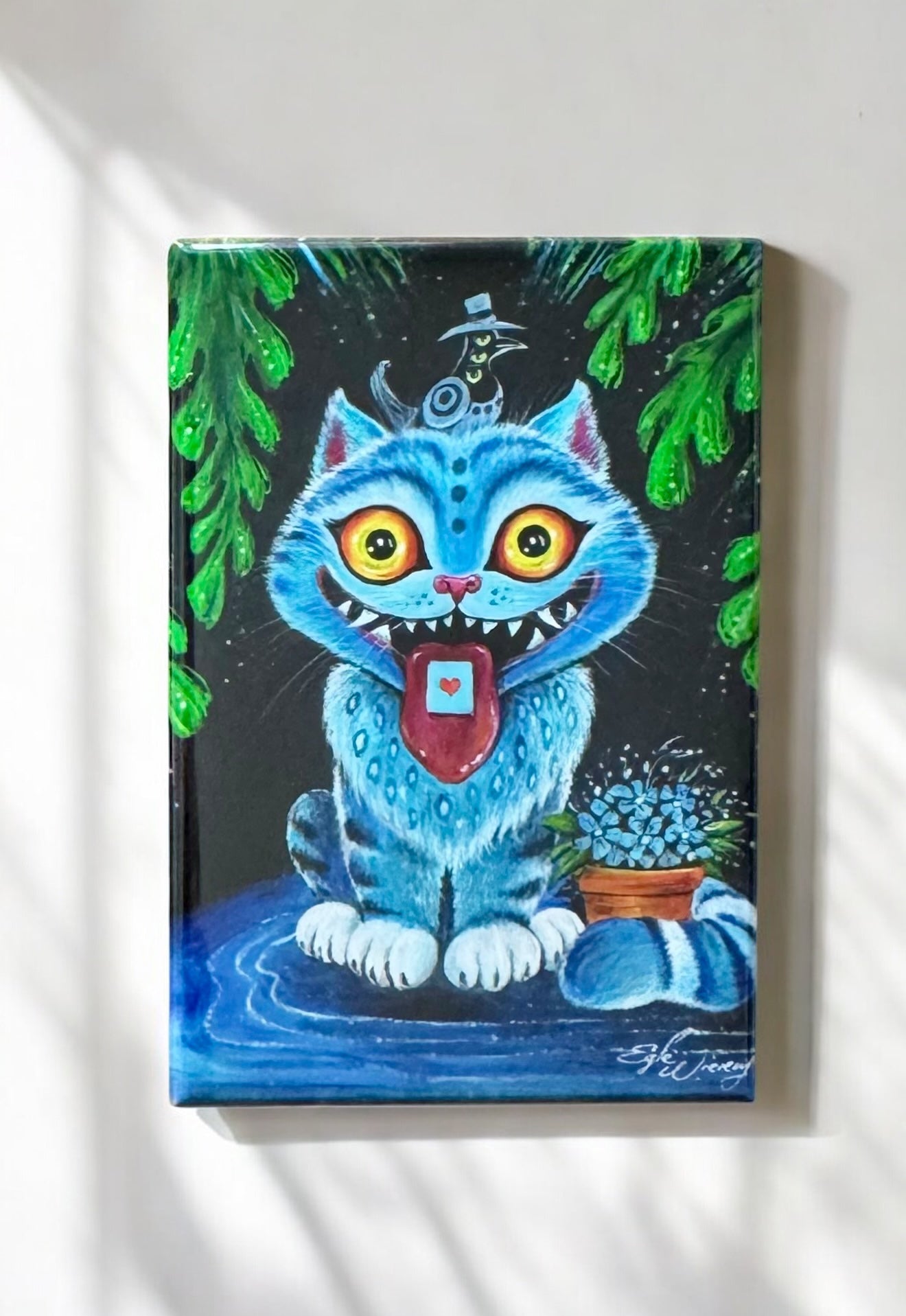 MAGNET 2"x 3" Rectangle "Derpy Cat"
