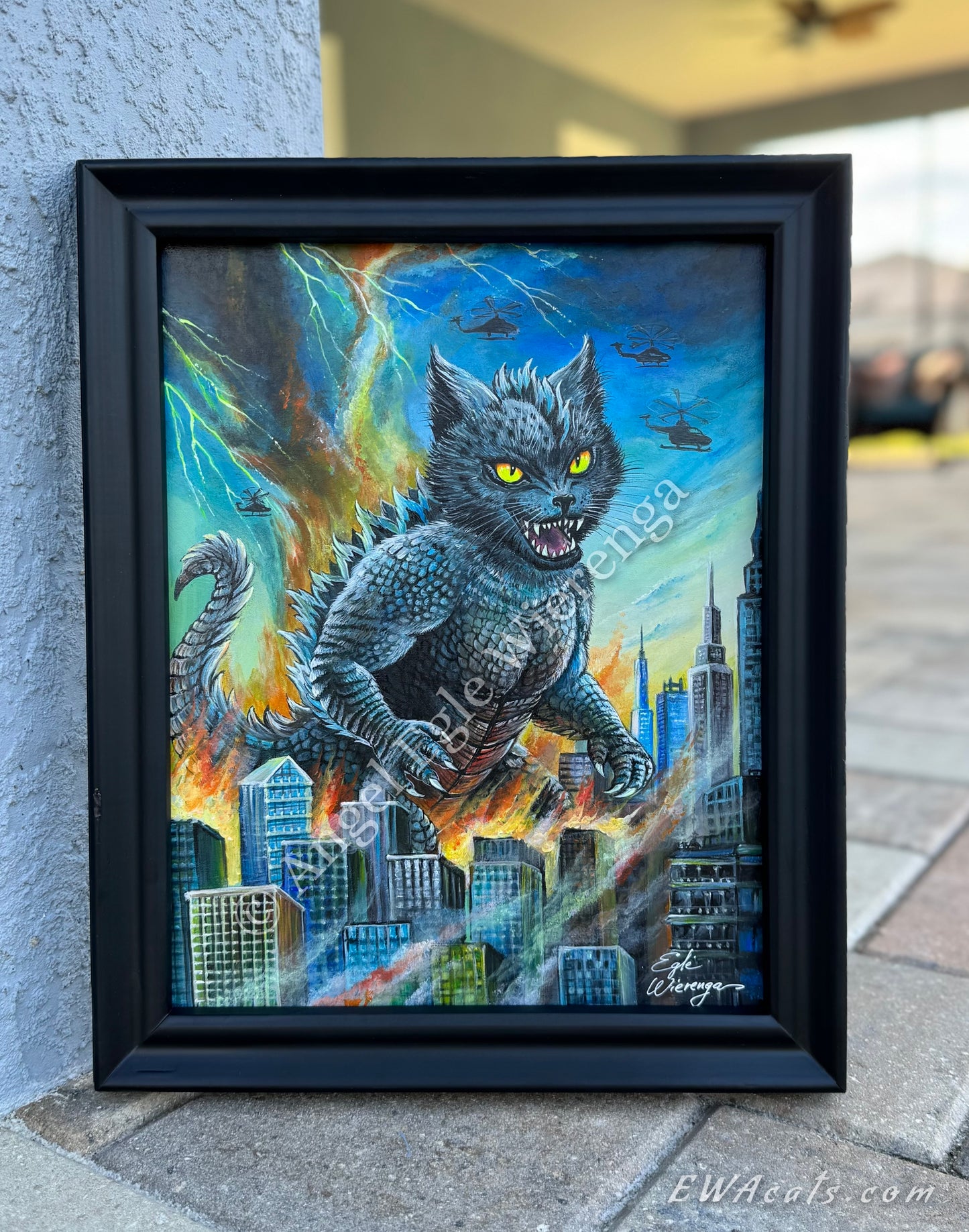 Original Painting "Catzilla"