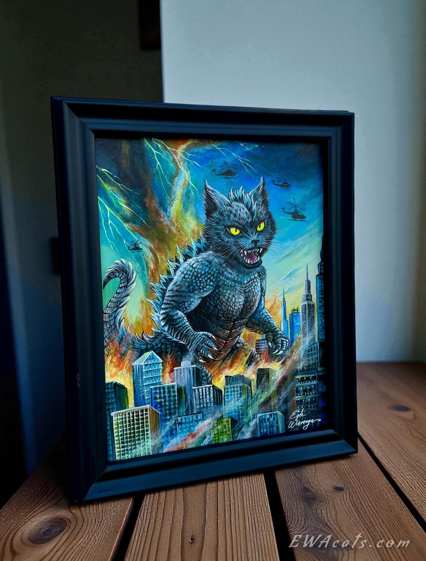 Original Painting "Catzilla"