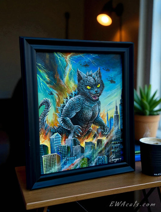 Original Painting "Catzilla"