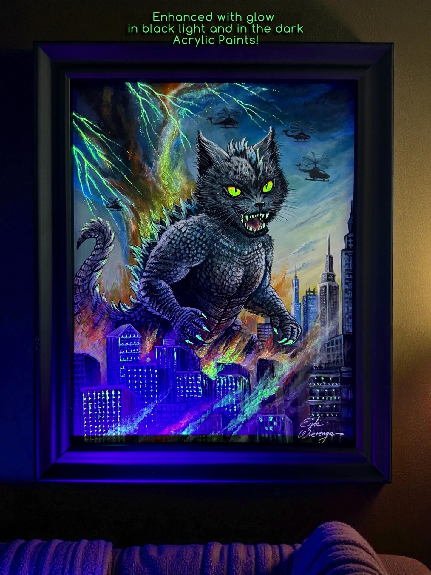 Original Painting "Catzilla"