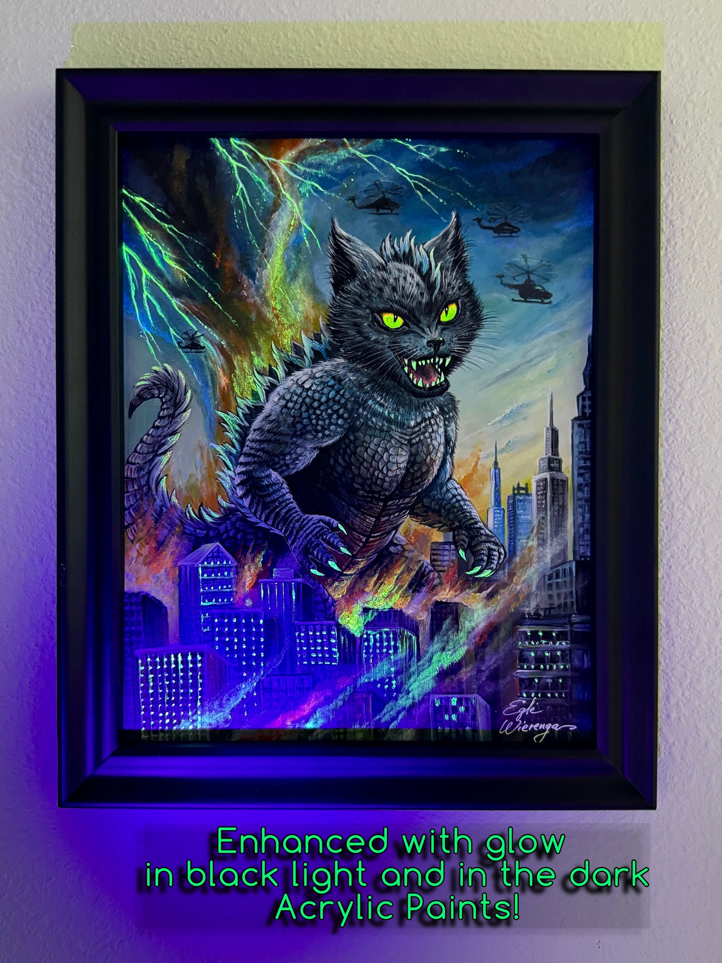 Original Painting "Catzilla"