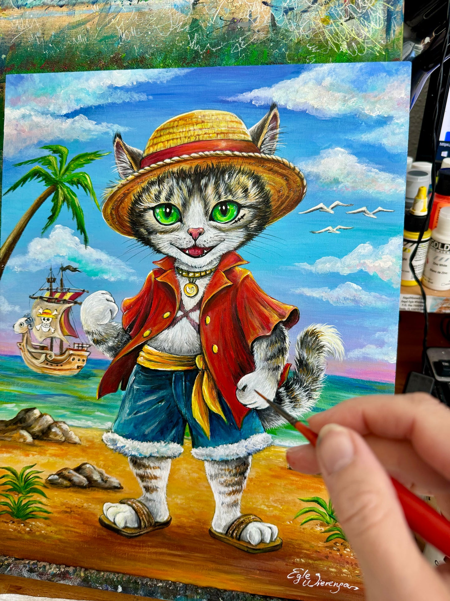 CANVAS "Monkey D. Fluffy" Open Edition Canvas Giclee