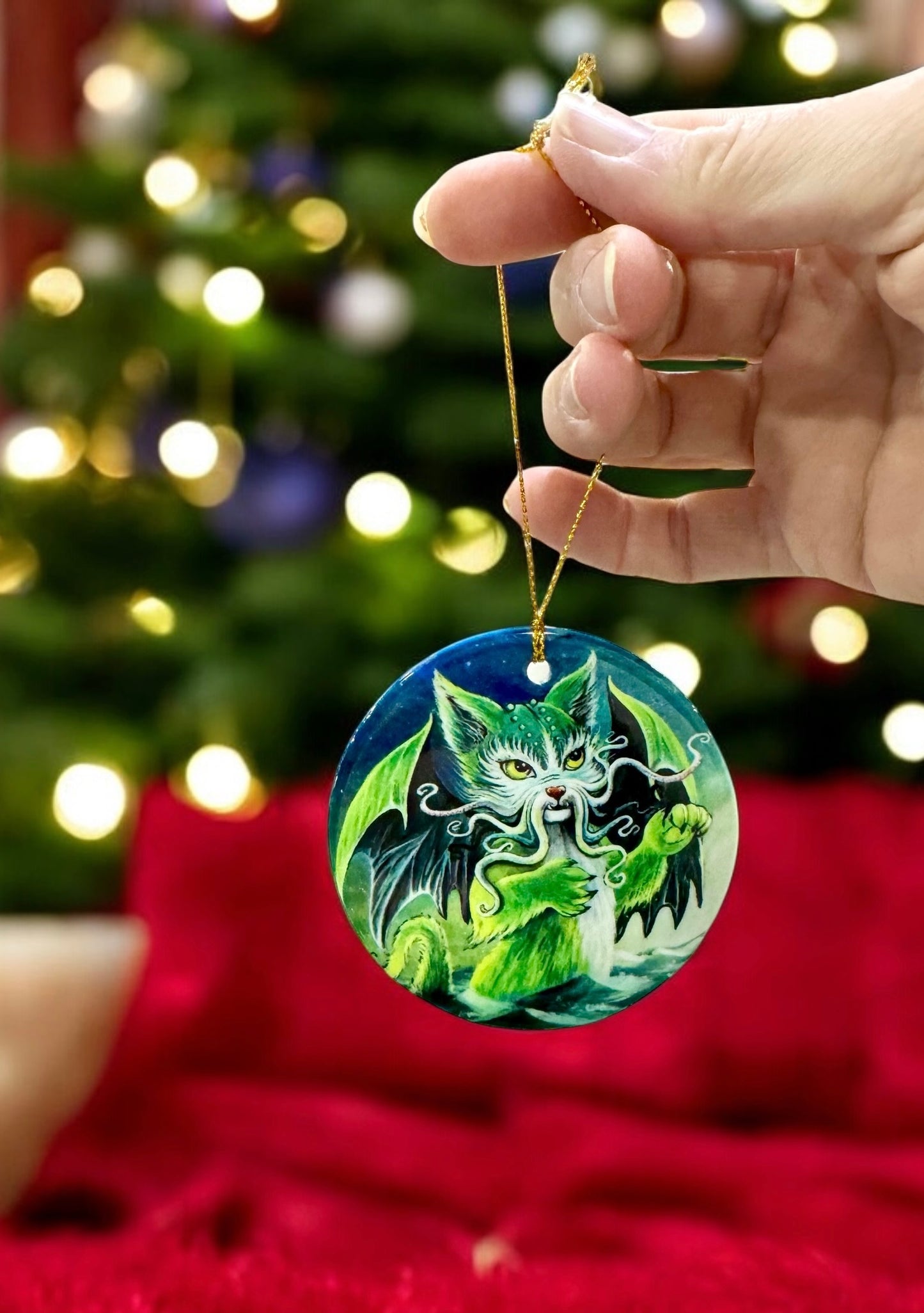 ORNAMENT Porcelain 3"x 3" *Pick any image from my entire shop* See Directions Below