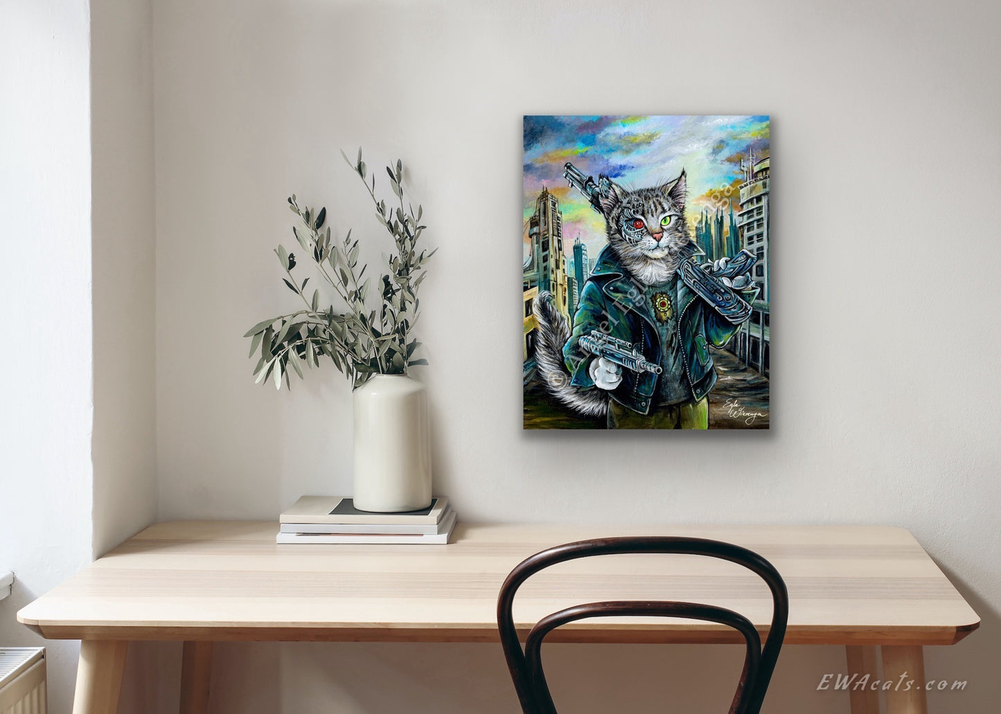 SUPREME MASTER CANVAS "Purrminator" Limited to 5!