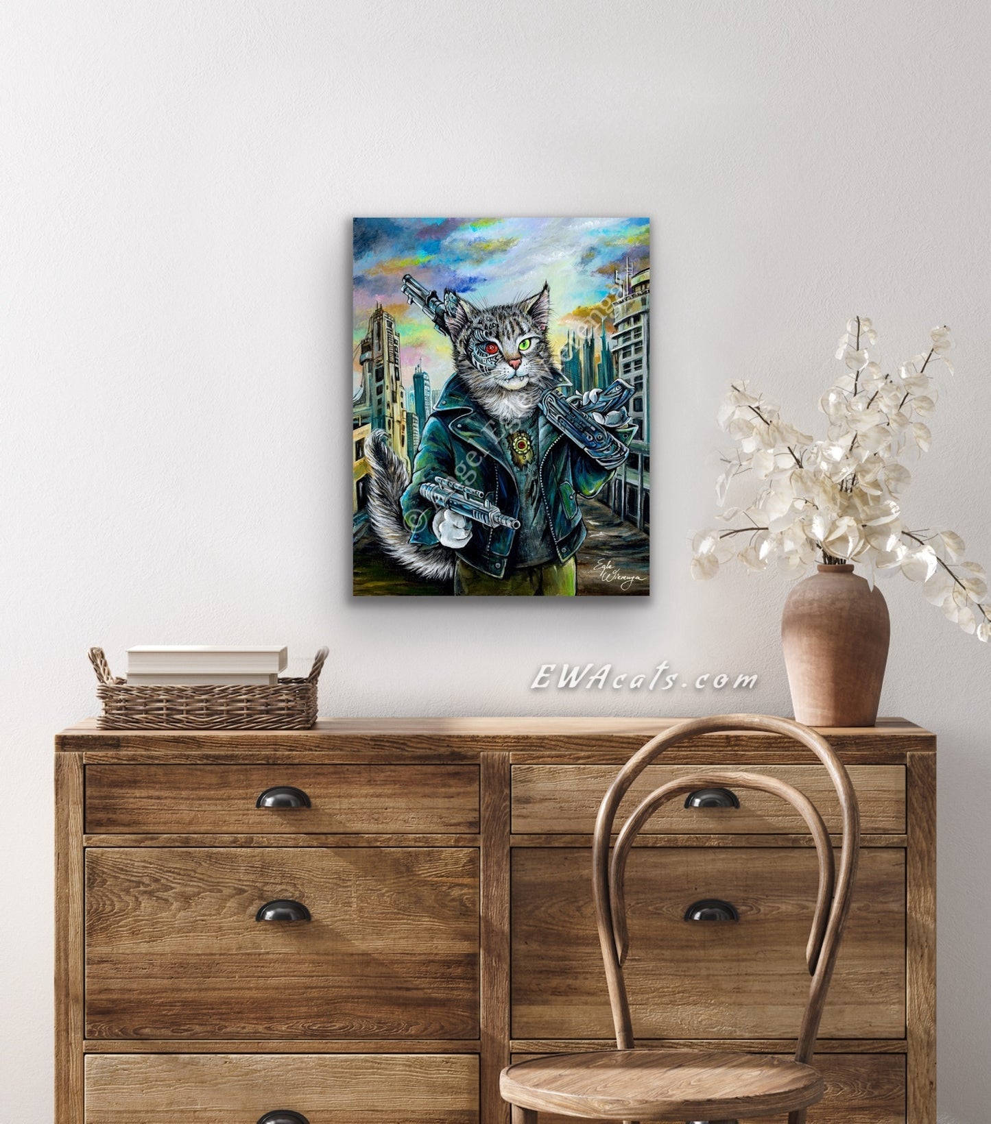 SUPREME MASTER CANVAS "Purrminator" Limited to 5!