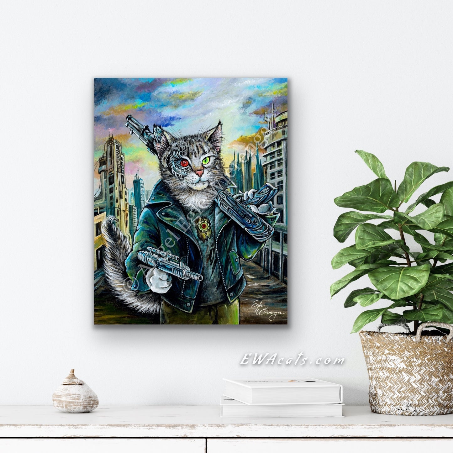 SUPREME MASTER CANVAS "Purrminator" Limited to 5!