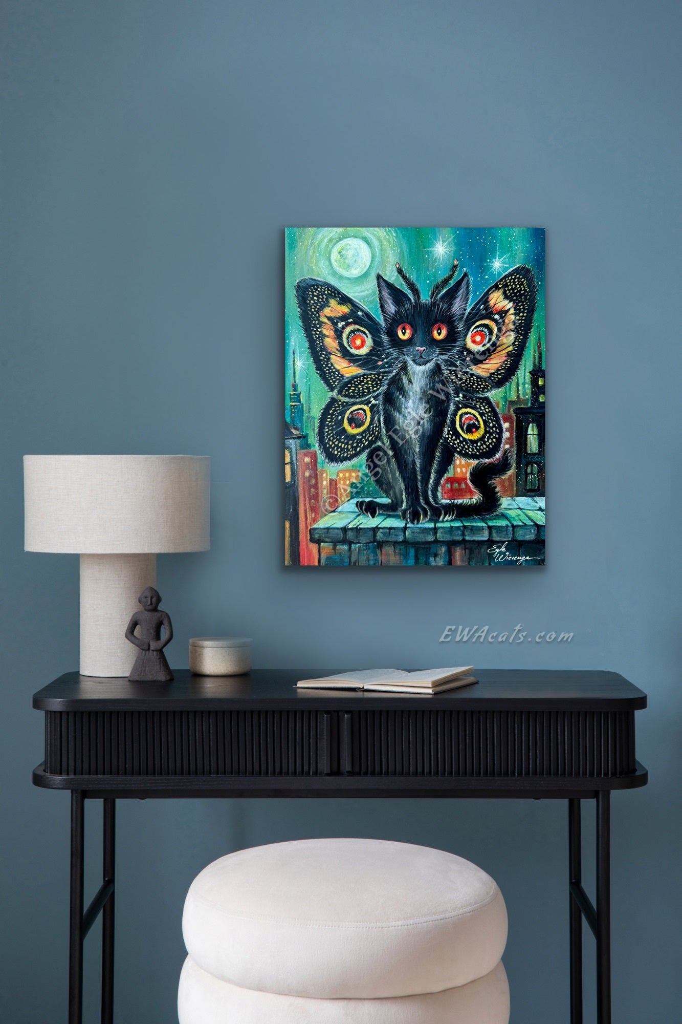 CANVAS "Mothmeow" Open Edition Canvas Giclee