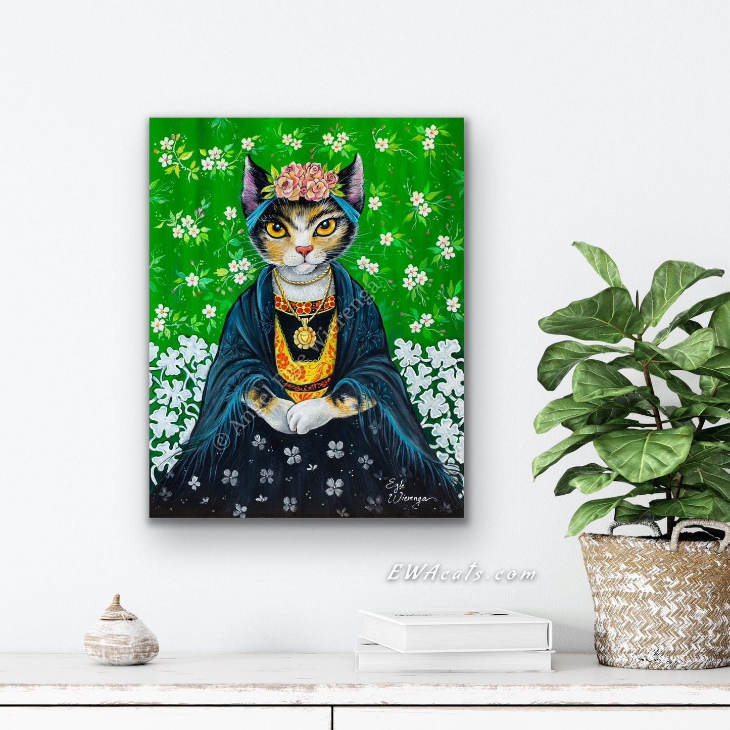 SUPREME MASTER CANVAS "Frida Calico" Limited to 5 only!