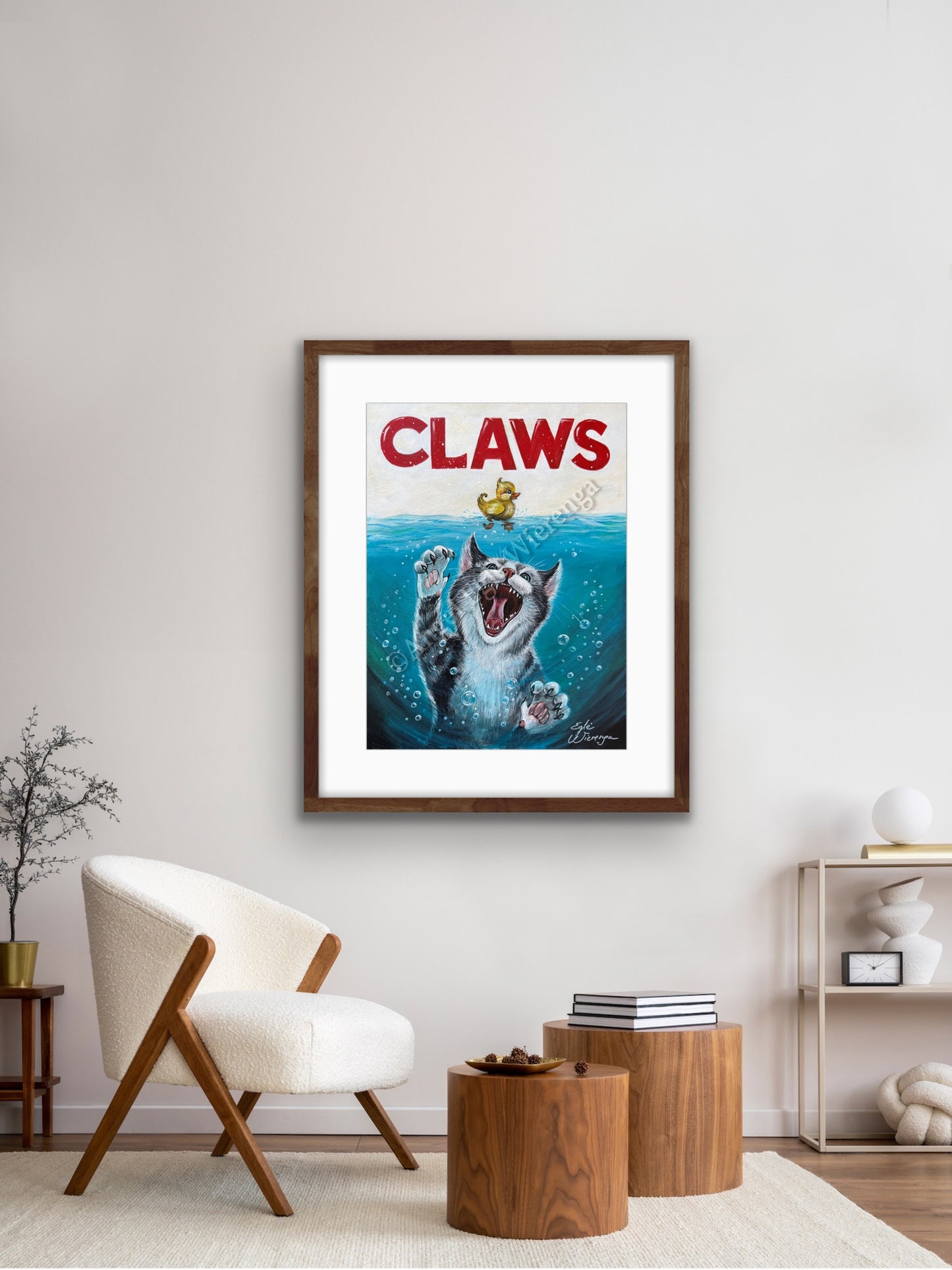 Art Print "Claws" Inspired by movie Jaws