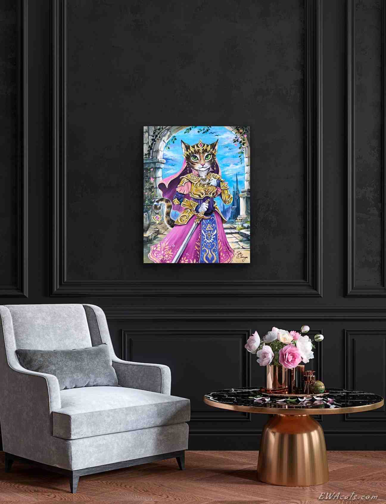 SUPREME MASTER CANVAS "Purrincess Zelda" Limited to 5 (Only 1 left!)