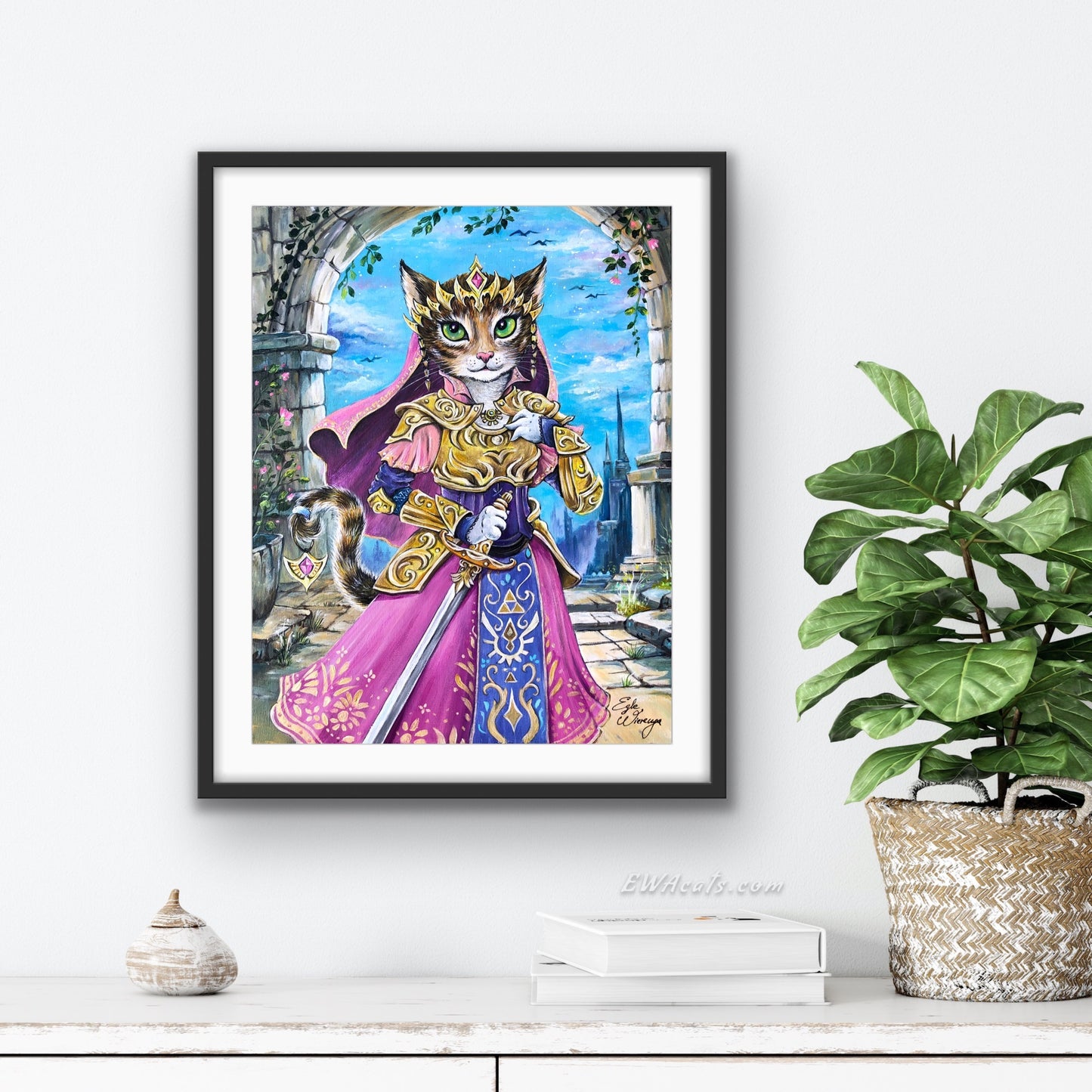 Art Print "Purrincess Zelda"