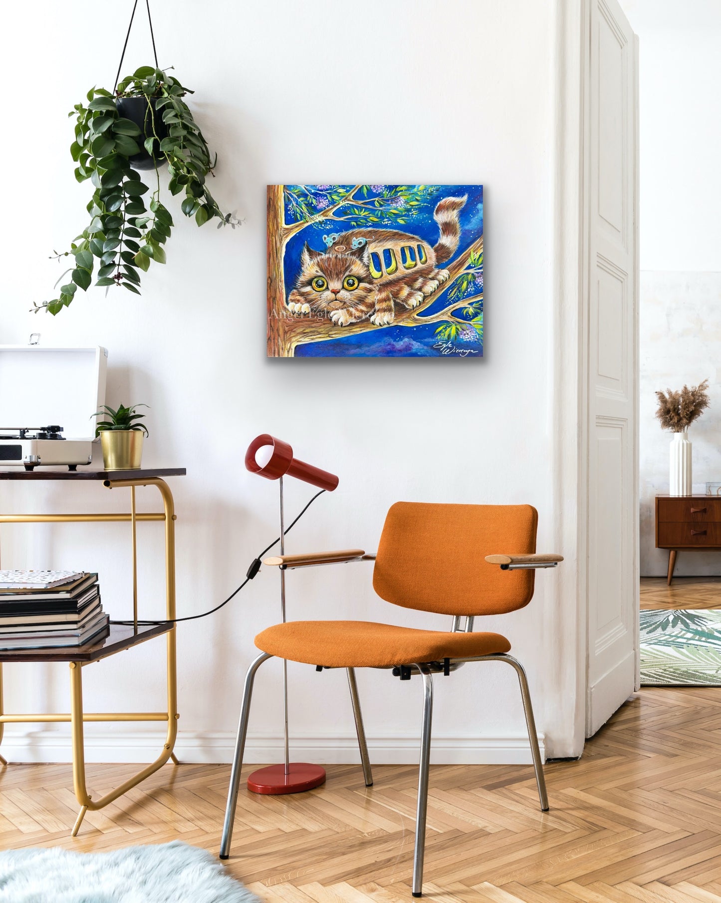 CANVAS "Kittybus" Open Edition Canvas Giclee ((Inspired by Studio Ghibli film My Neighbor Totoro)