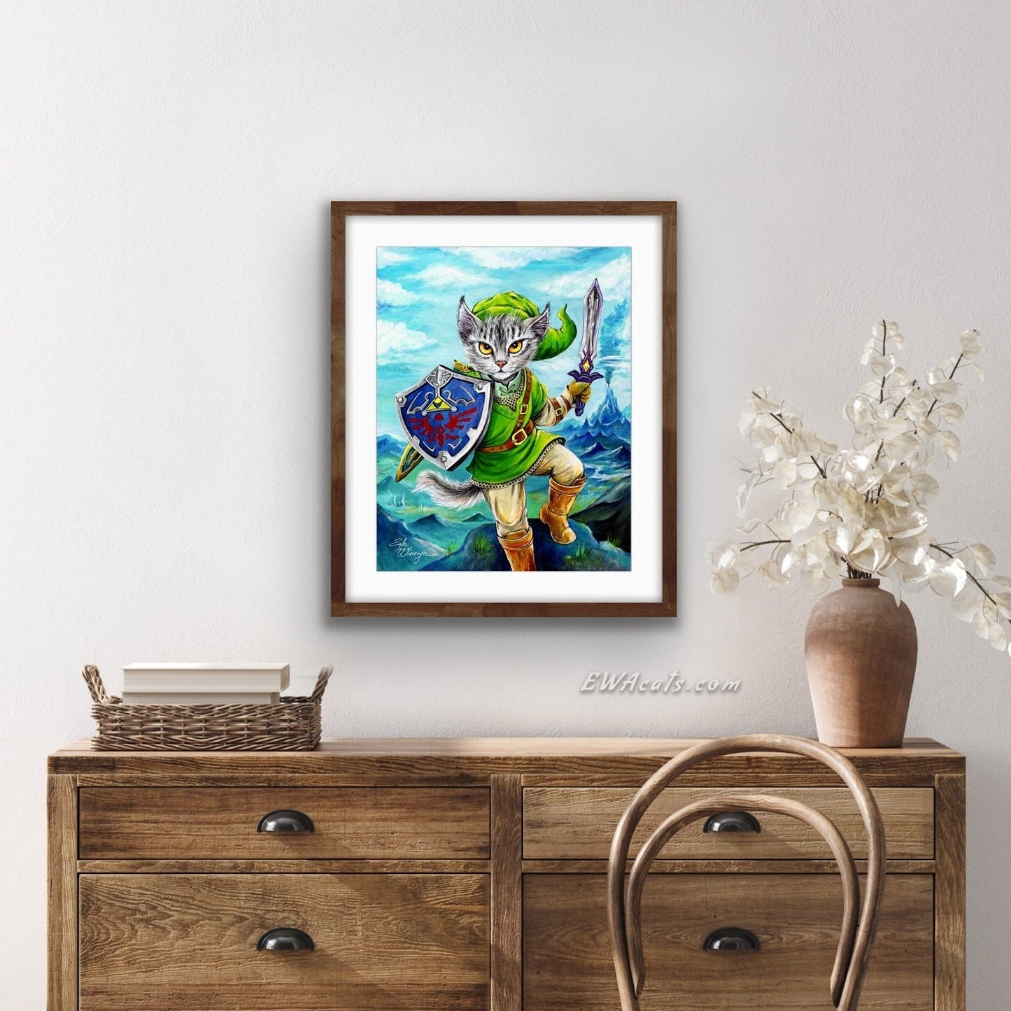 Art Print "Kitty Link"