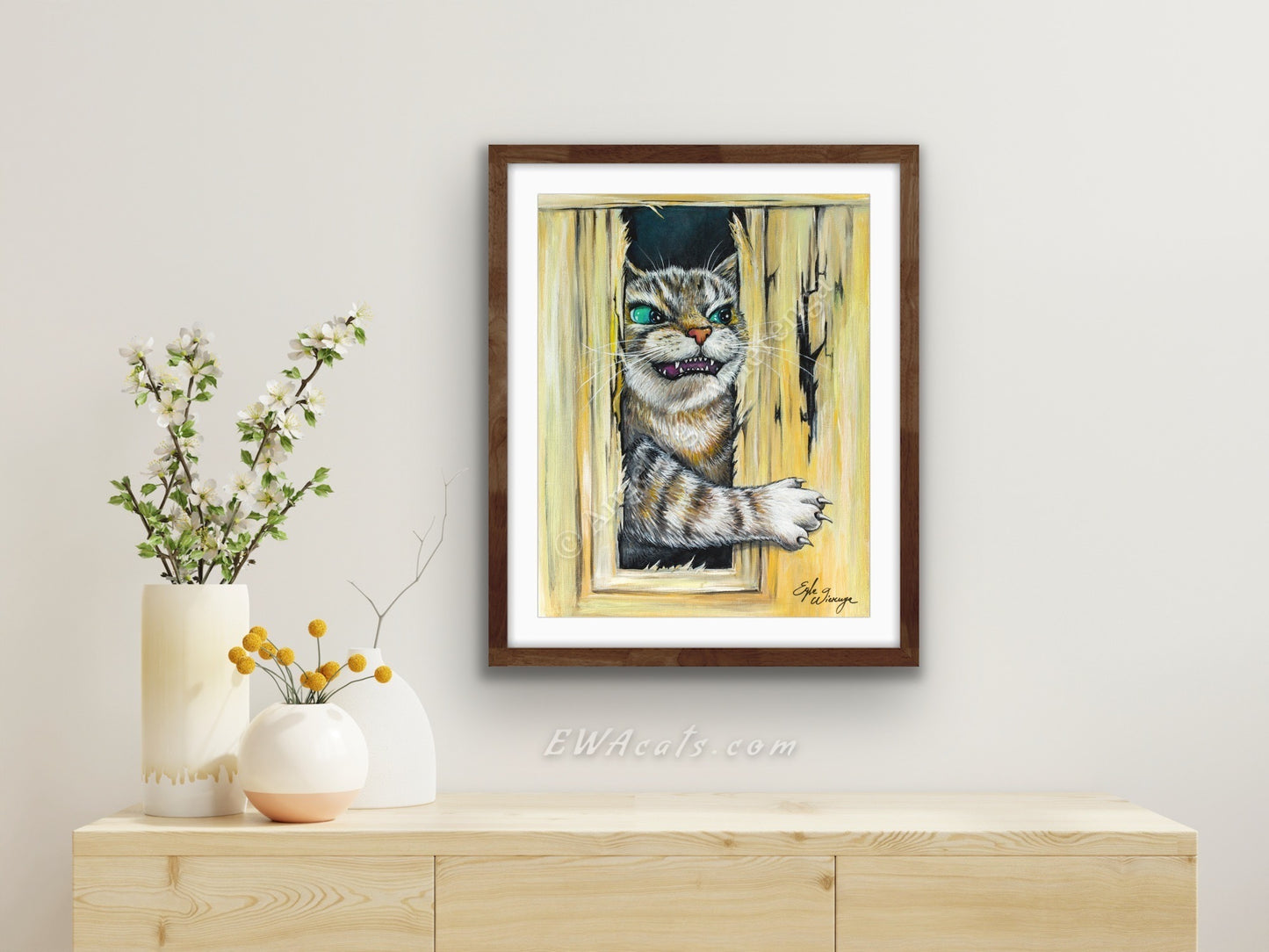 Art Print "Here's Kitty"