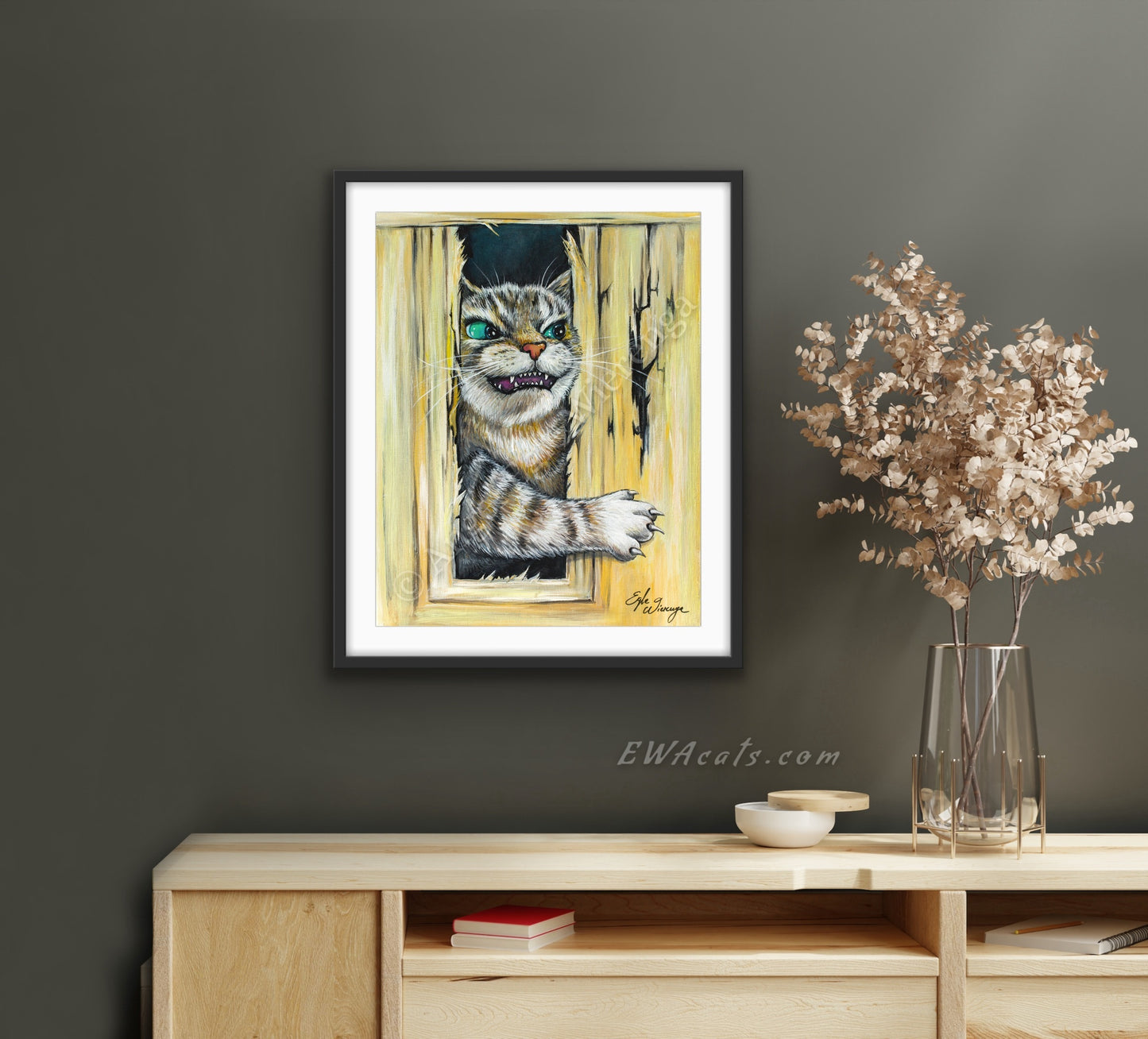 Art Print "Here's Kitty"