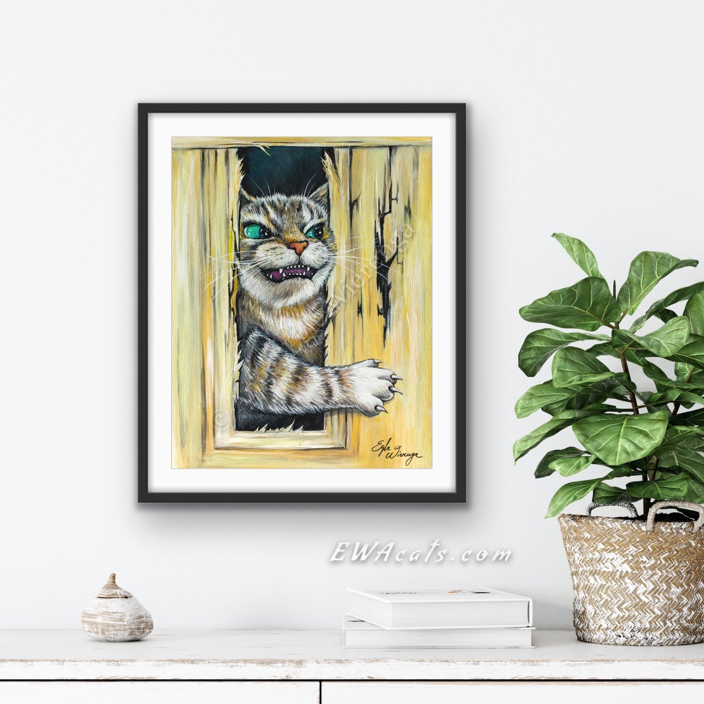 Art Print "Here's Kitty"