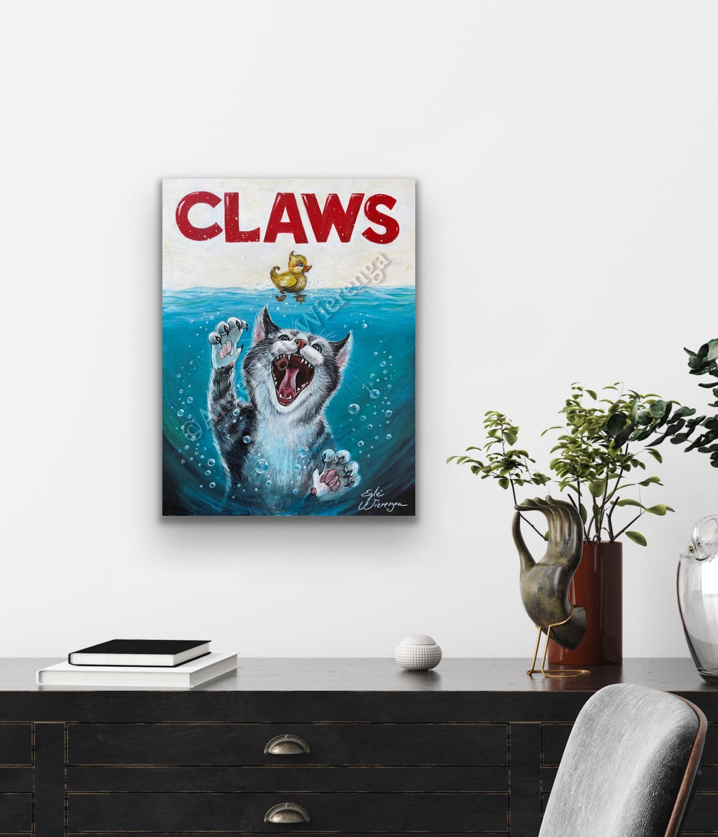 SUPREME MASTER CANVAS "Claws" Inspired by movie Jaws, Limited to 5!