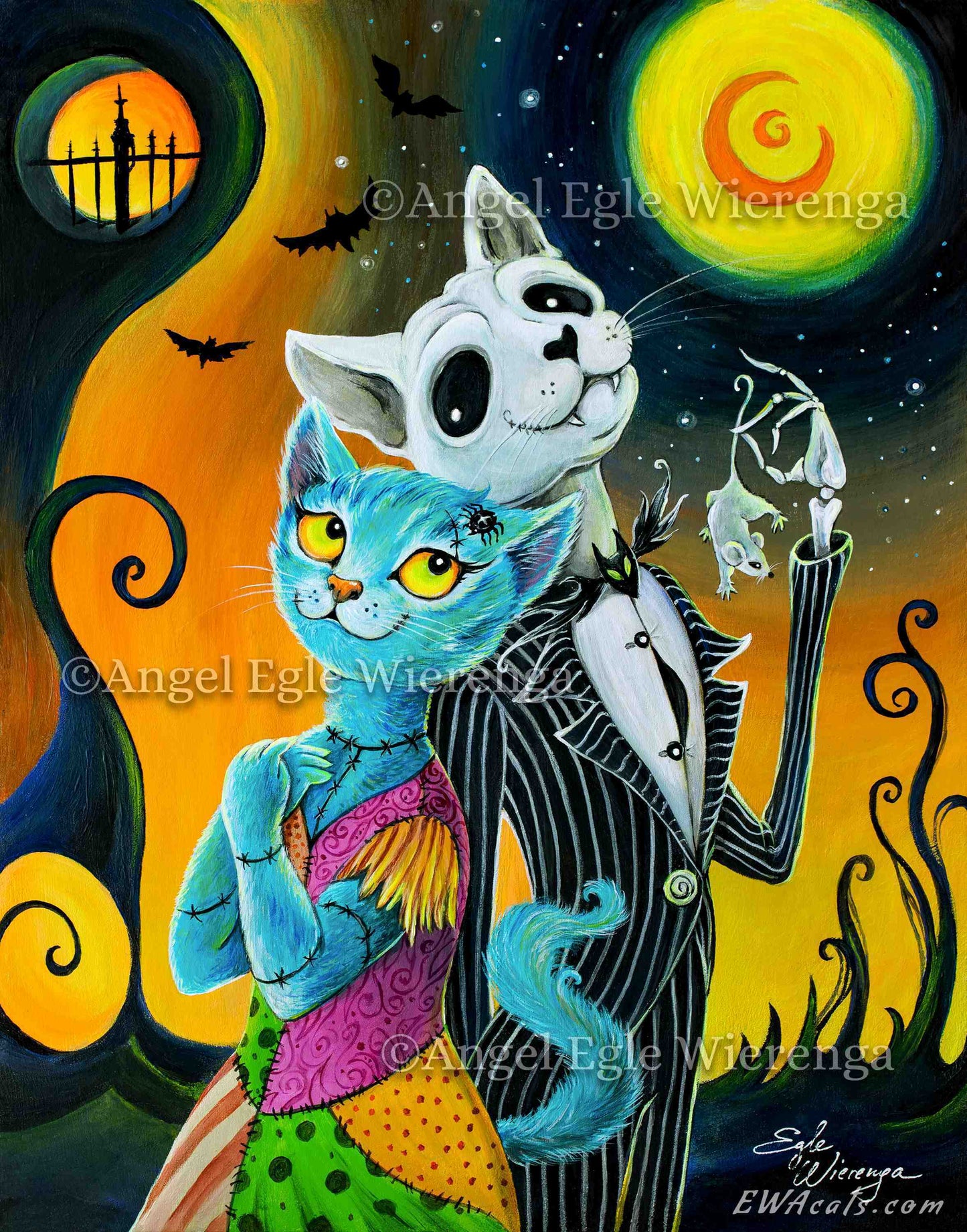 CANVAS "Jack and Sally Meows" Open Edition