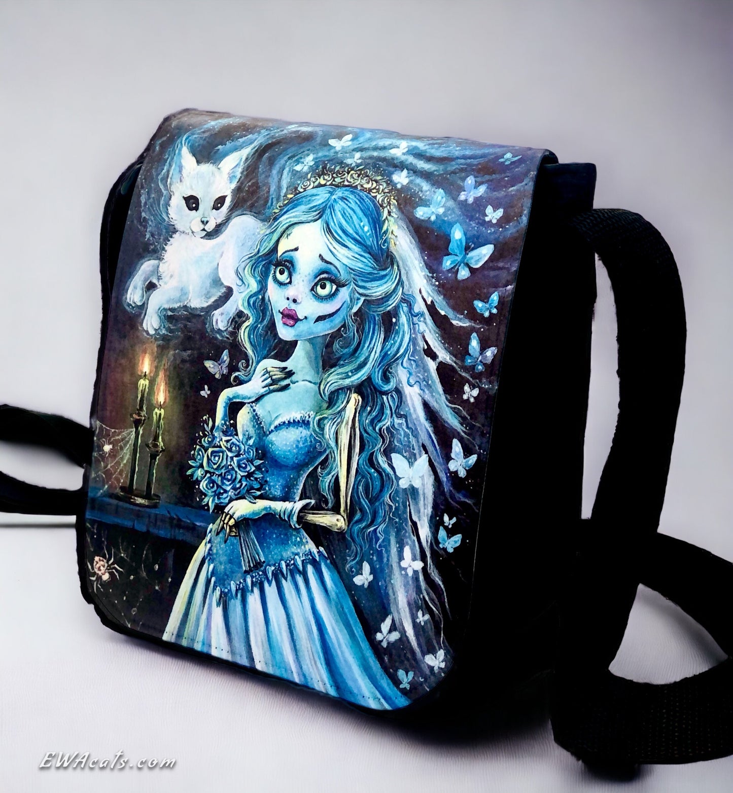 Shoulder Bag "Emily & Her Ghost Kitty"