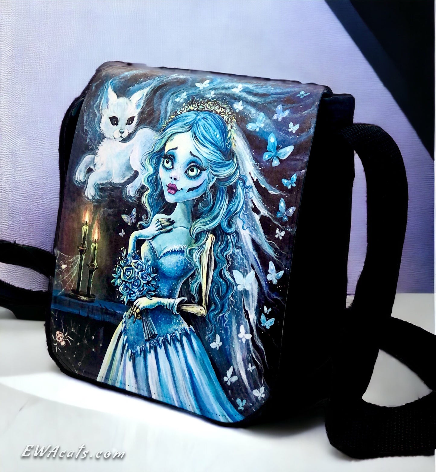 Shoulder Bag "Emily & Her Ghost Kitty"
