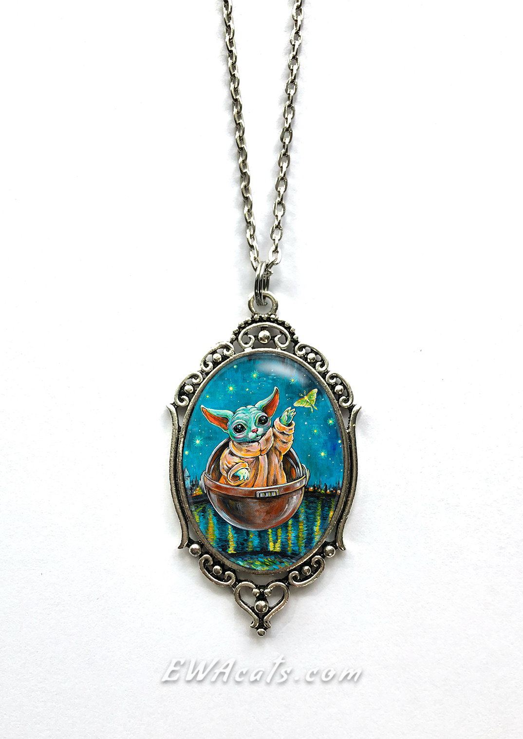 Necklace "Kitty Yoda"