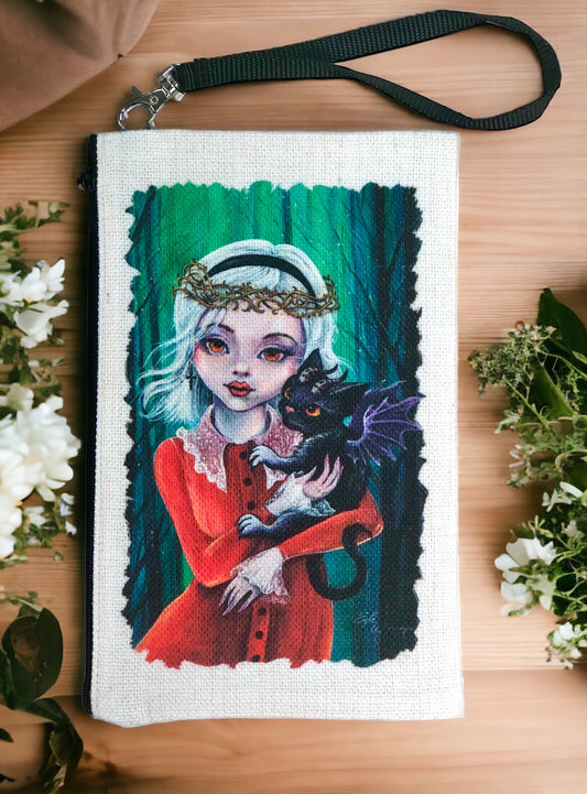 Linen Wallet "Sabrina & Salem"