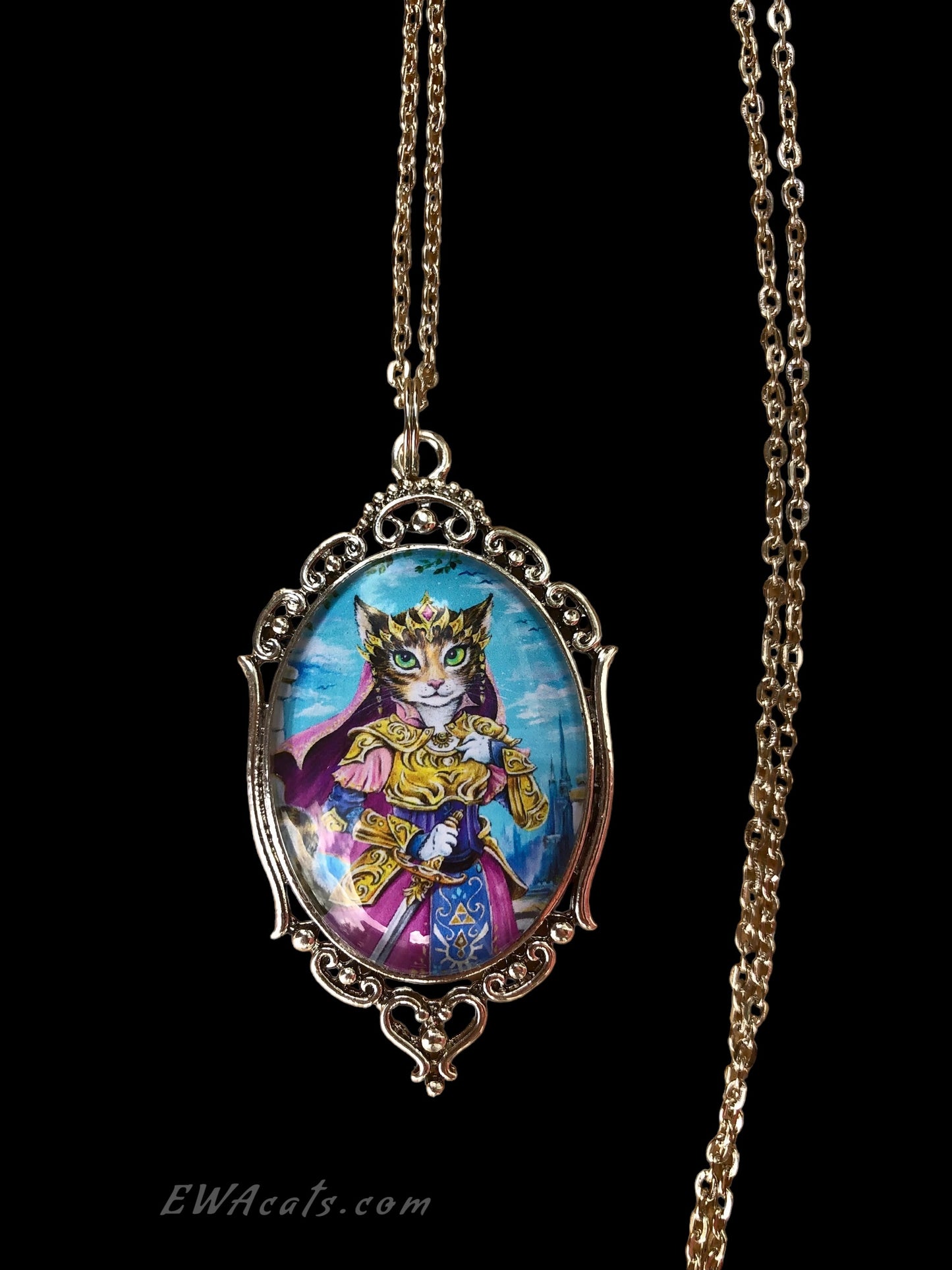 Necklace "Purrincess Zelda"