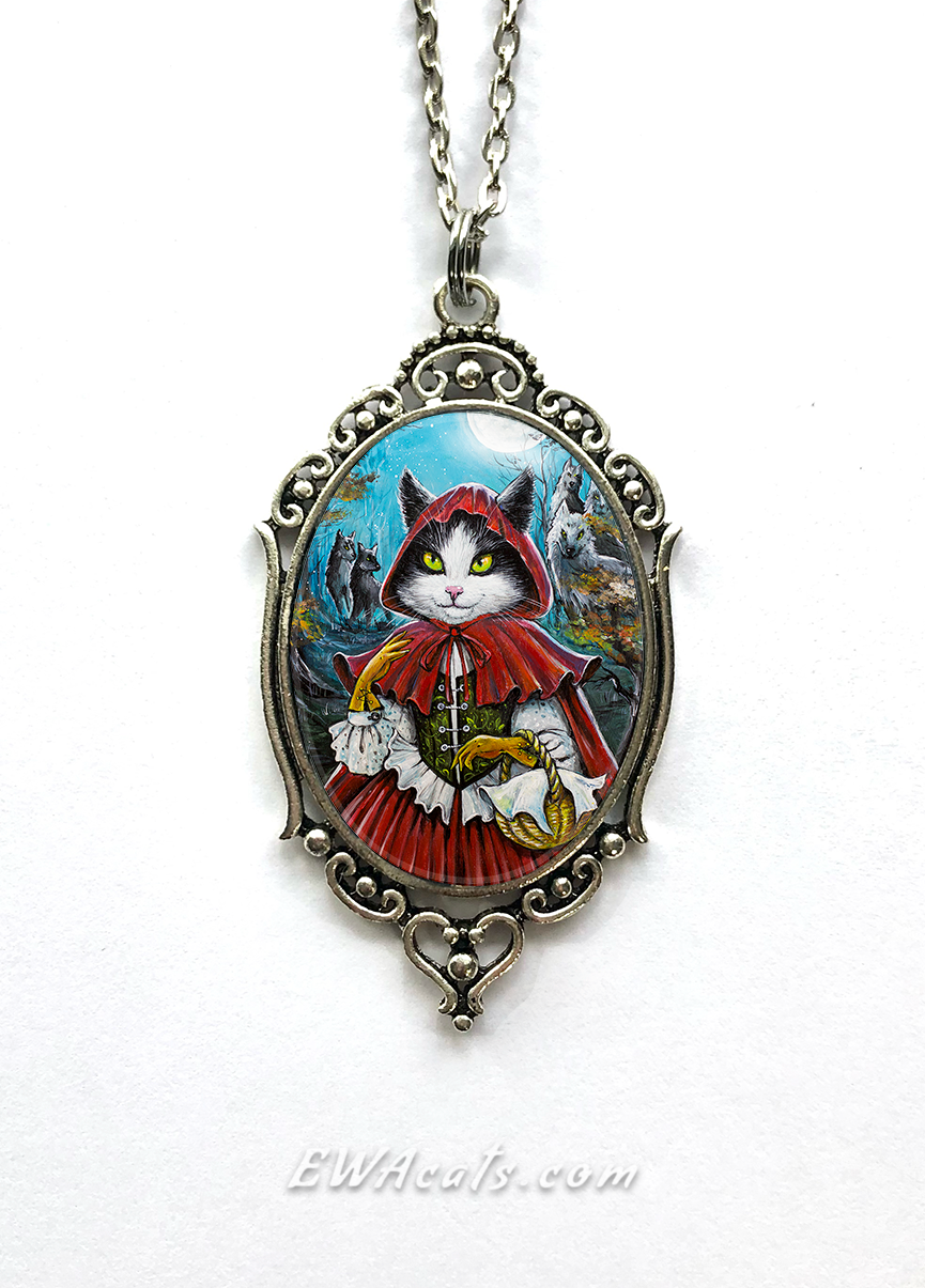 Necklace "Fearless Red"