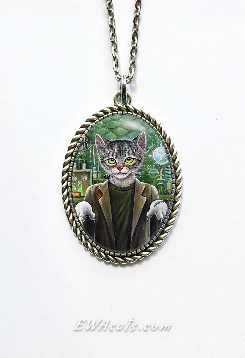 Necklace "FrankenCat"