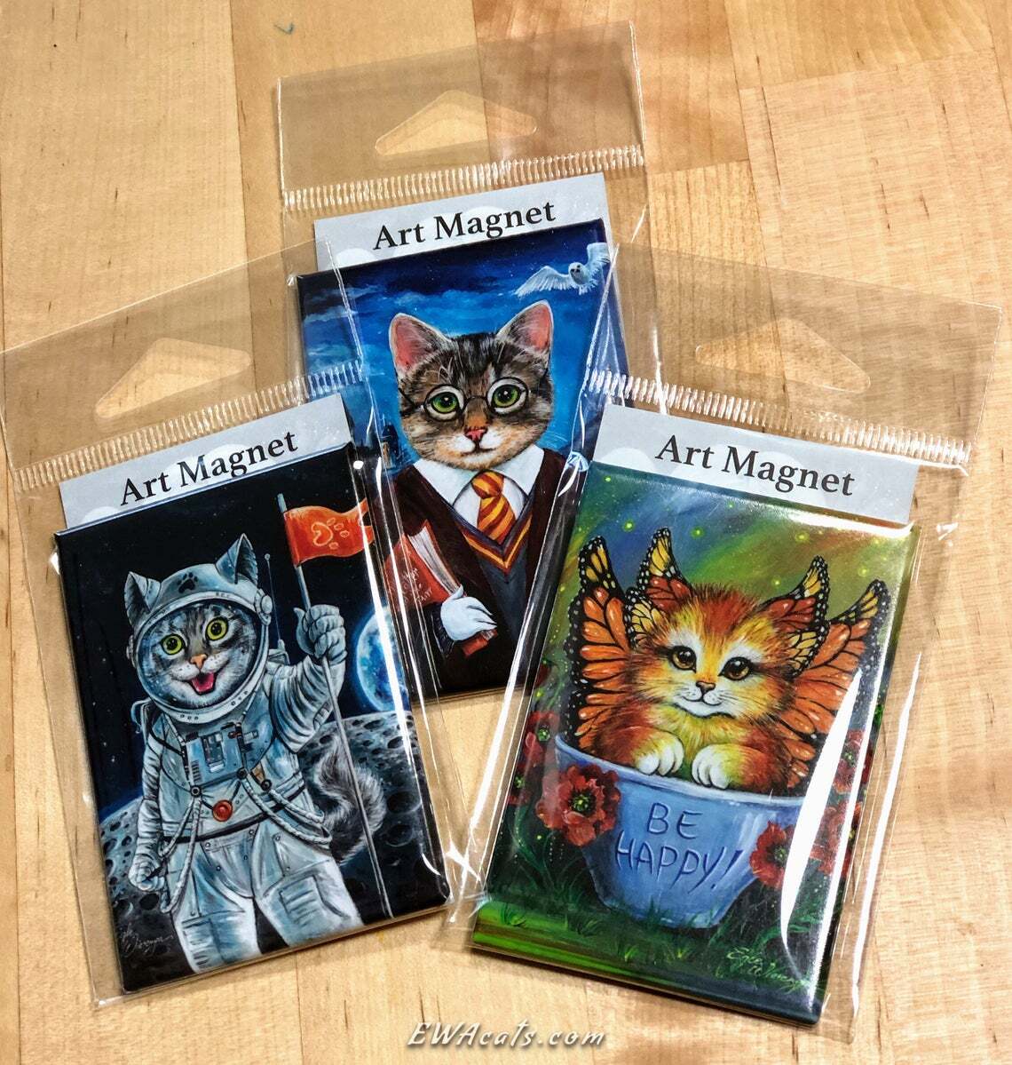 MAGNET 2"x 3" Rectangle "Kitty Link"