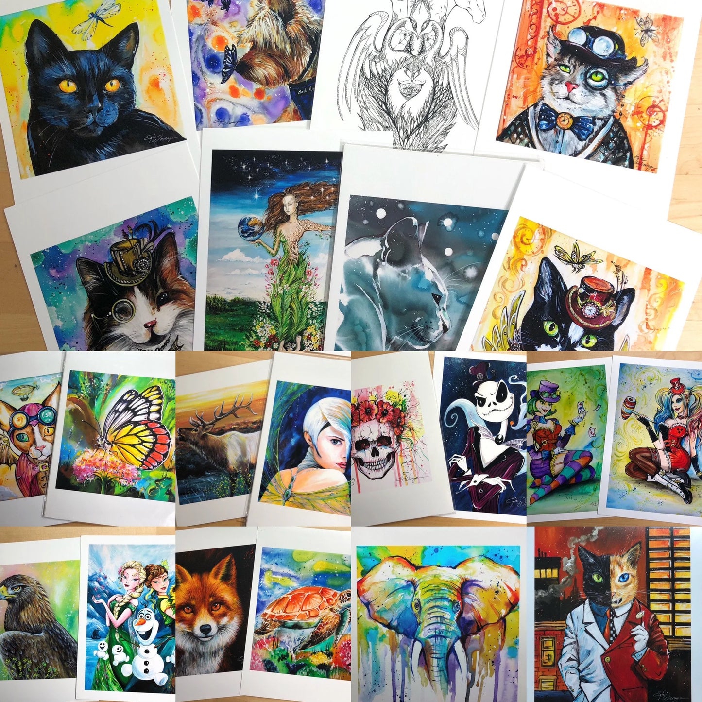 🎁 Limited Time! MYSTERY PACK – A Surprise Collection of My Artwork! A variety of my artwork is available and non-standard sizes, value of 200!🎁