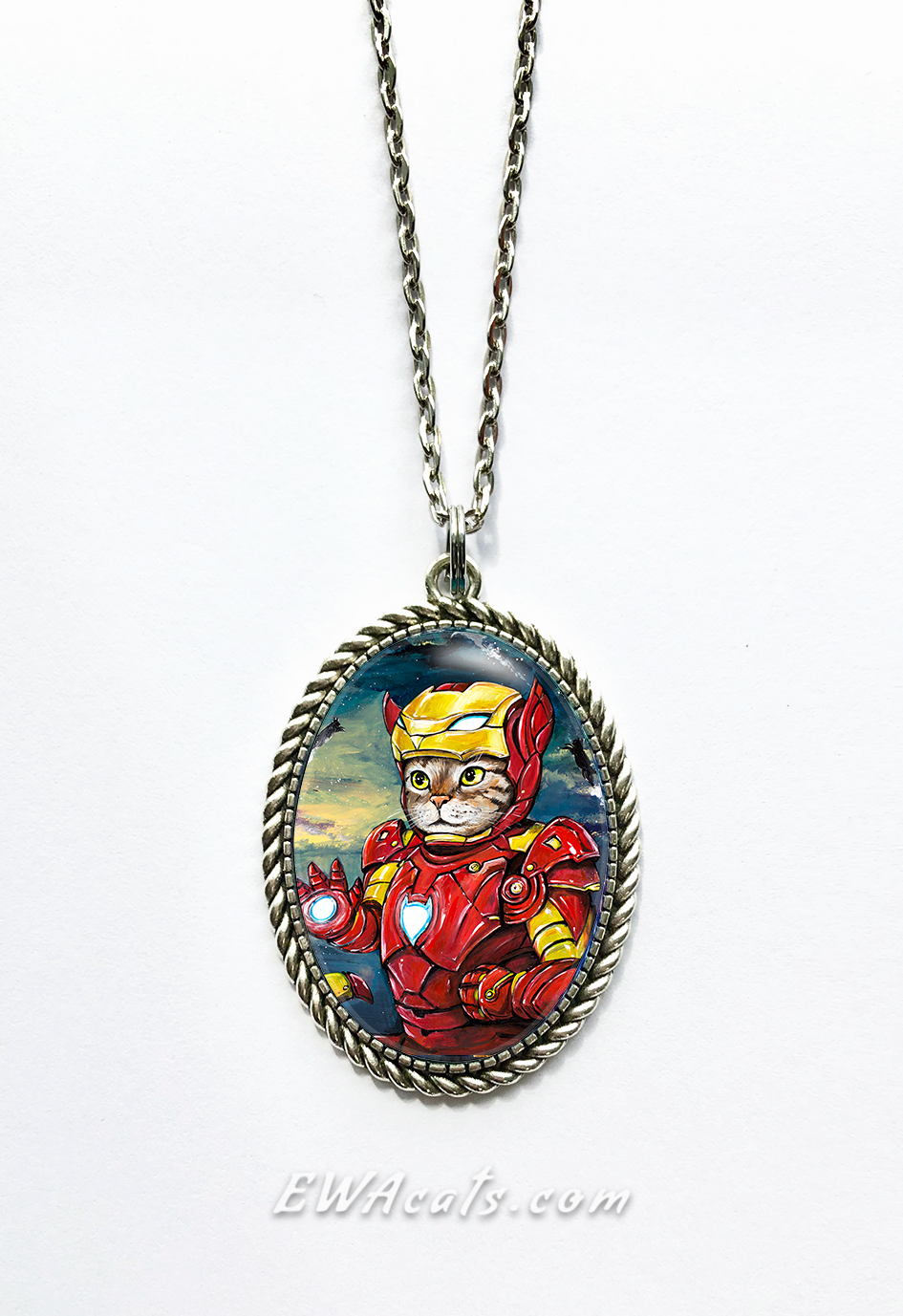 Necklace "Iron Kitty"
