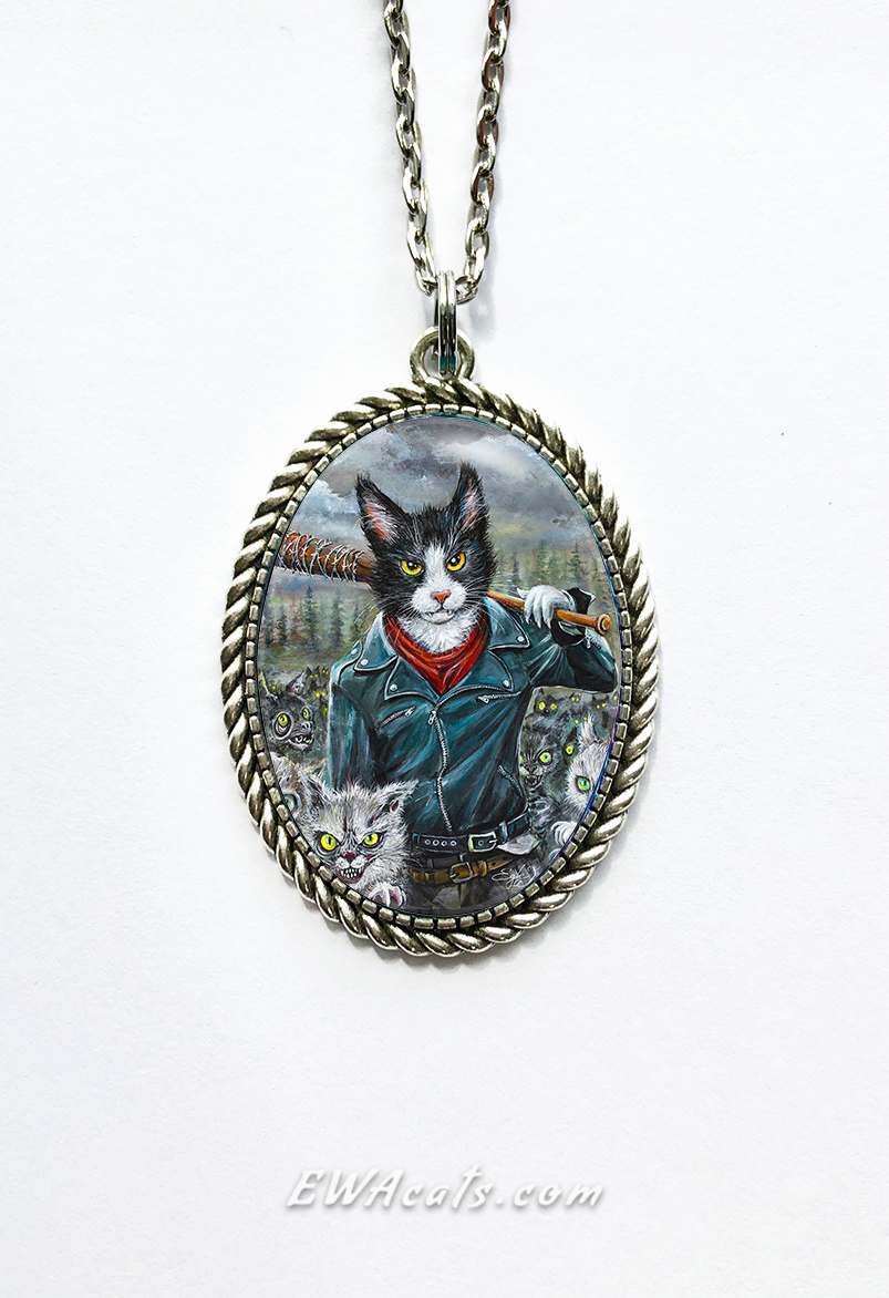Necklace "Meowgan & Purrcille"