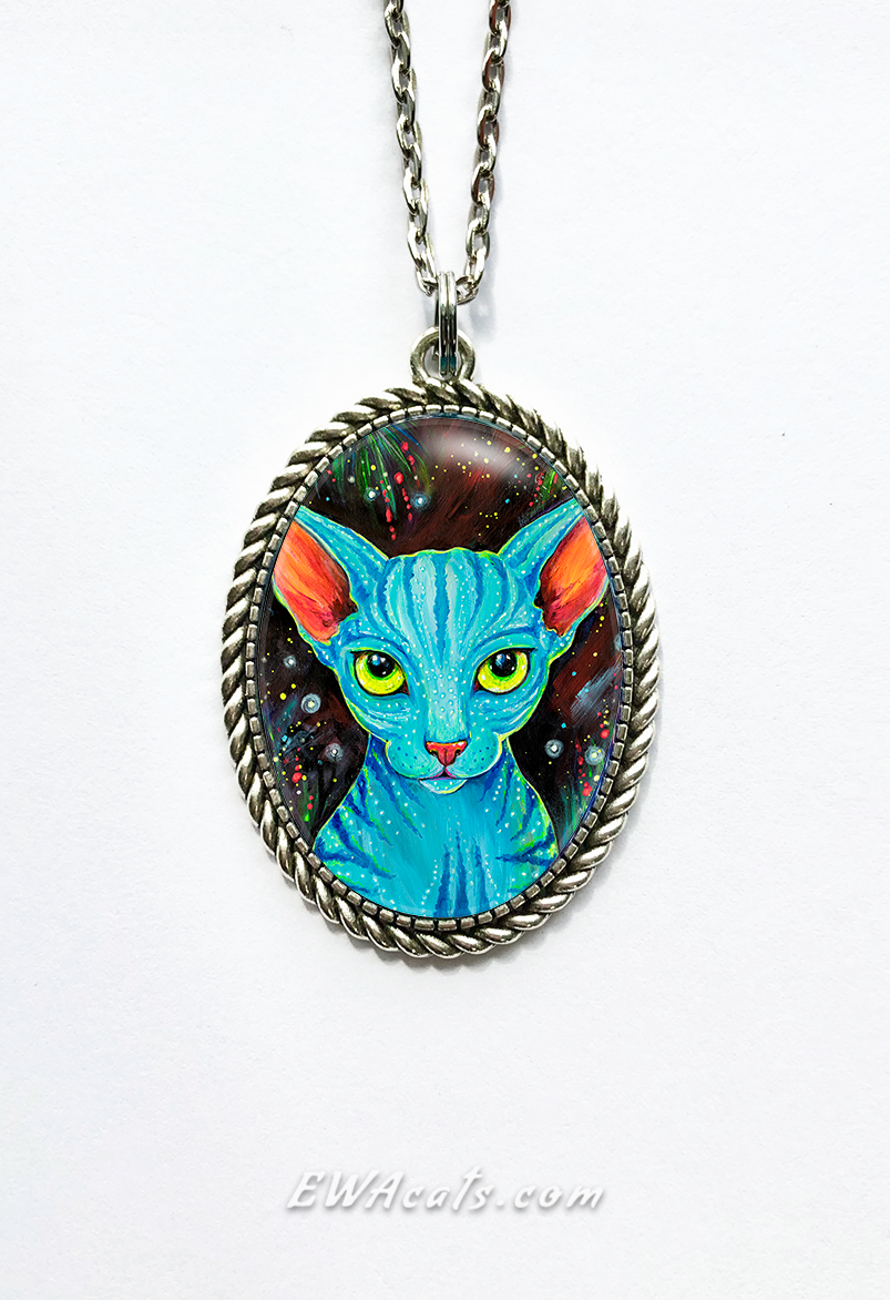 Necklace "Pandora's Cat"