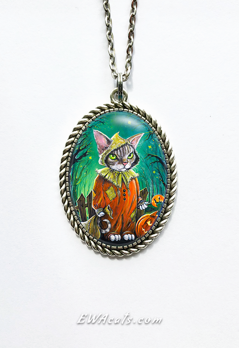 Necklace "Tricky Kitty"