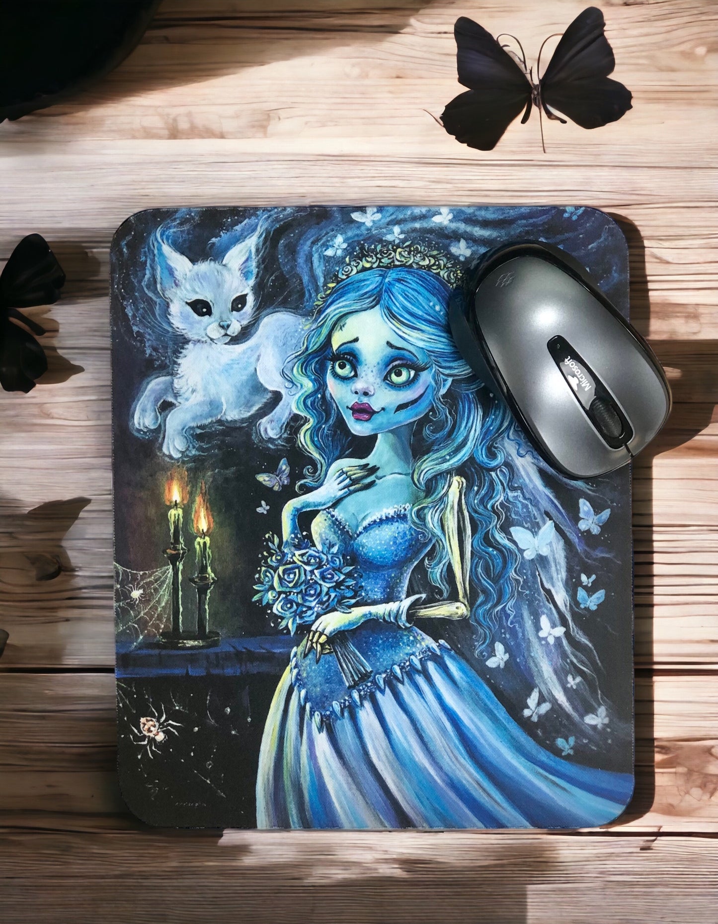 Mouse Pad "Emily & Her Ghost Kitty"