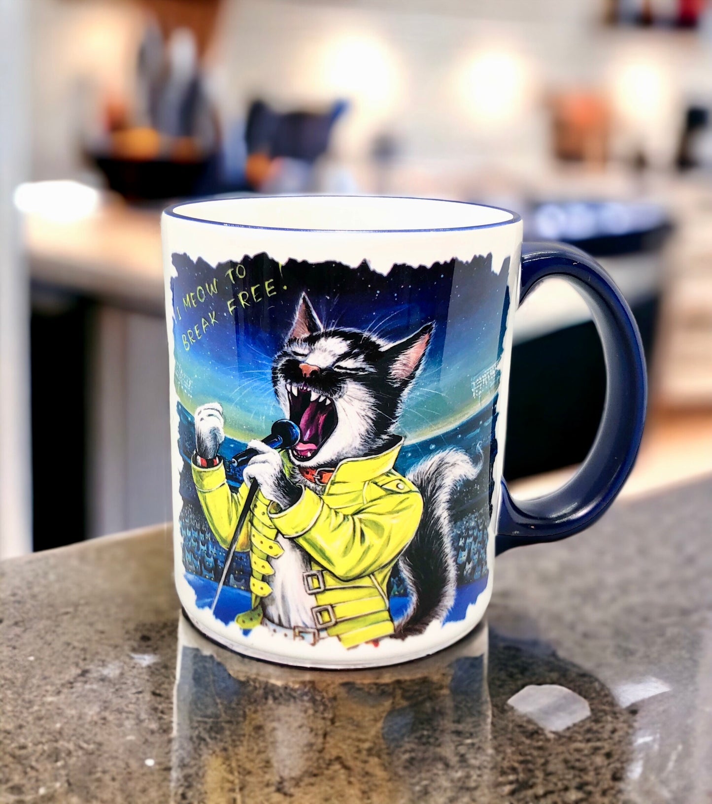 MUG "I Meow to Brake Free!"