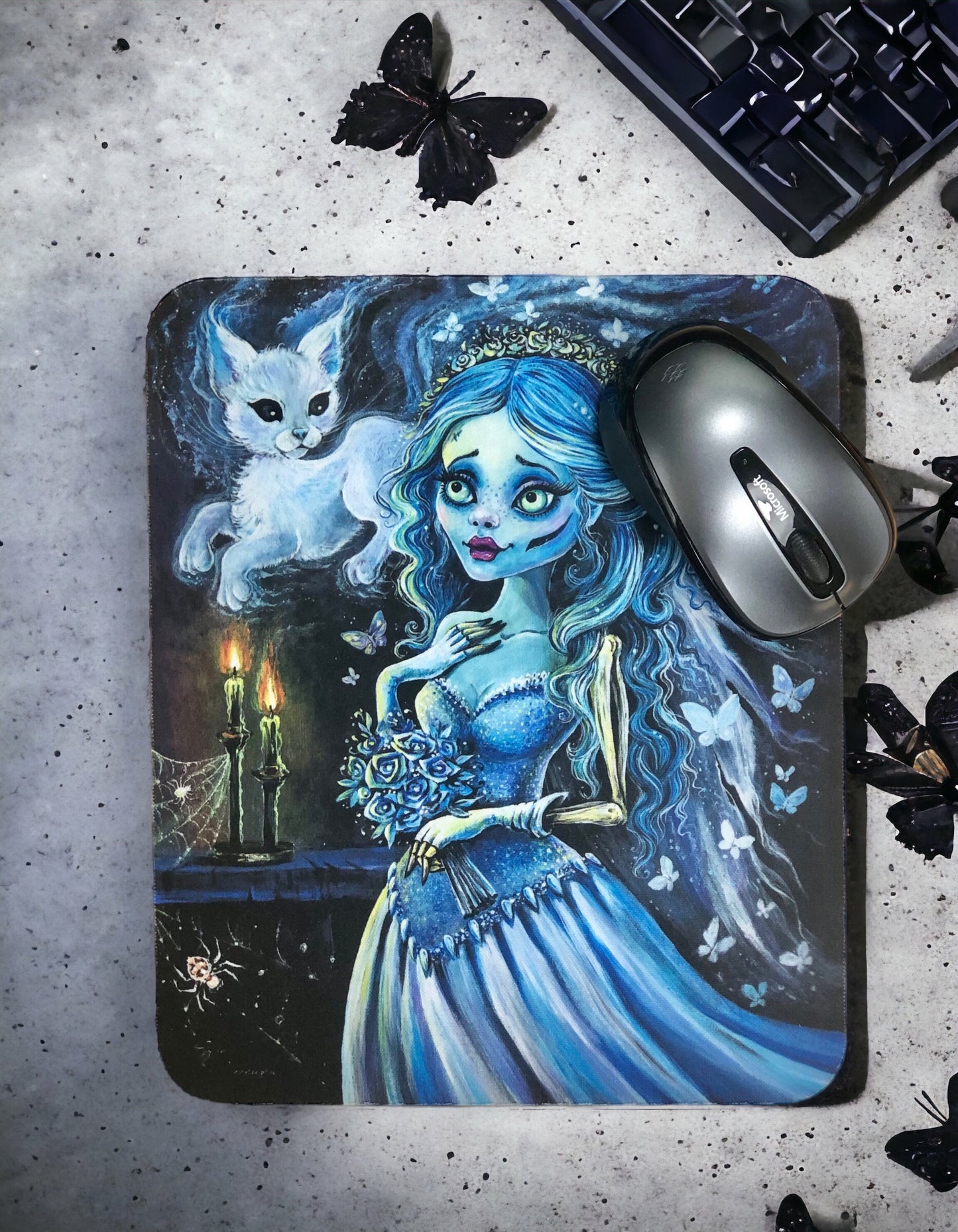 Mouse Pad "Emily & Her Ghost Kitty"
