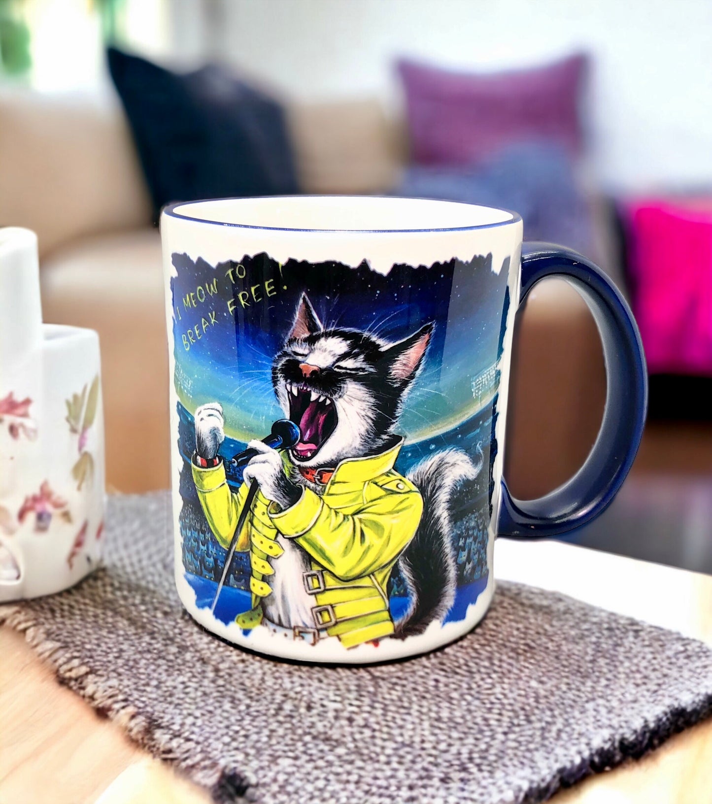 MUG "I Meow to Brake Free!"