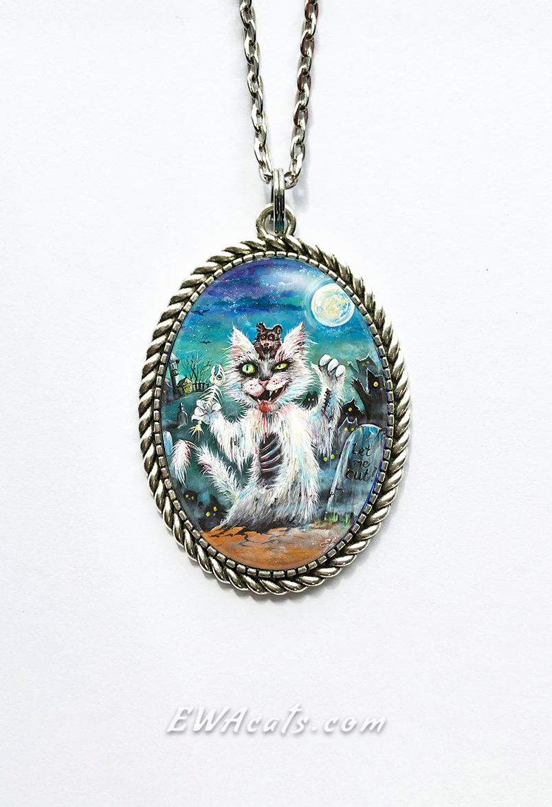 Necklace "Zombie Cat"