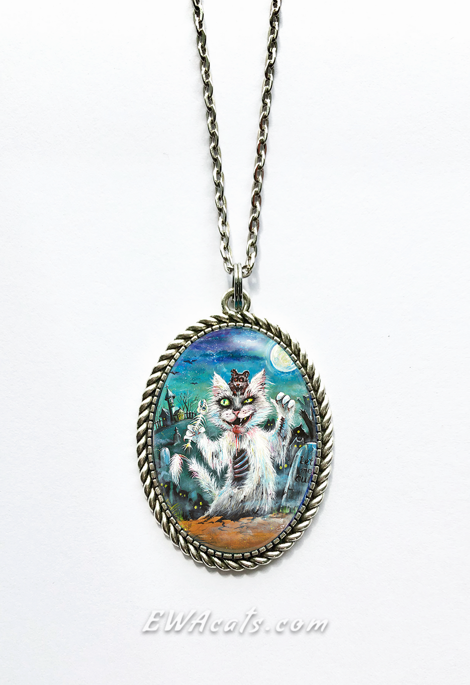 Necklace "Zombie Cat"