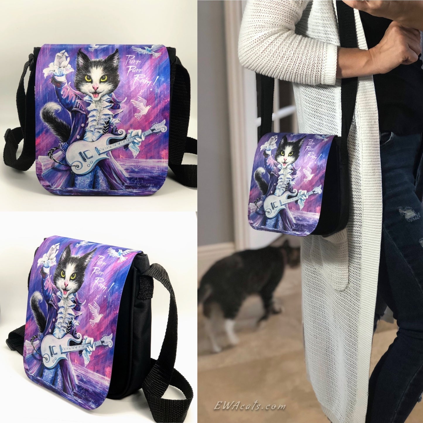 Shoulder Bag "Purr Purr Rain!"