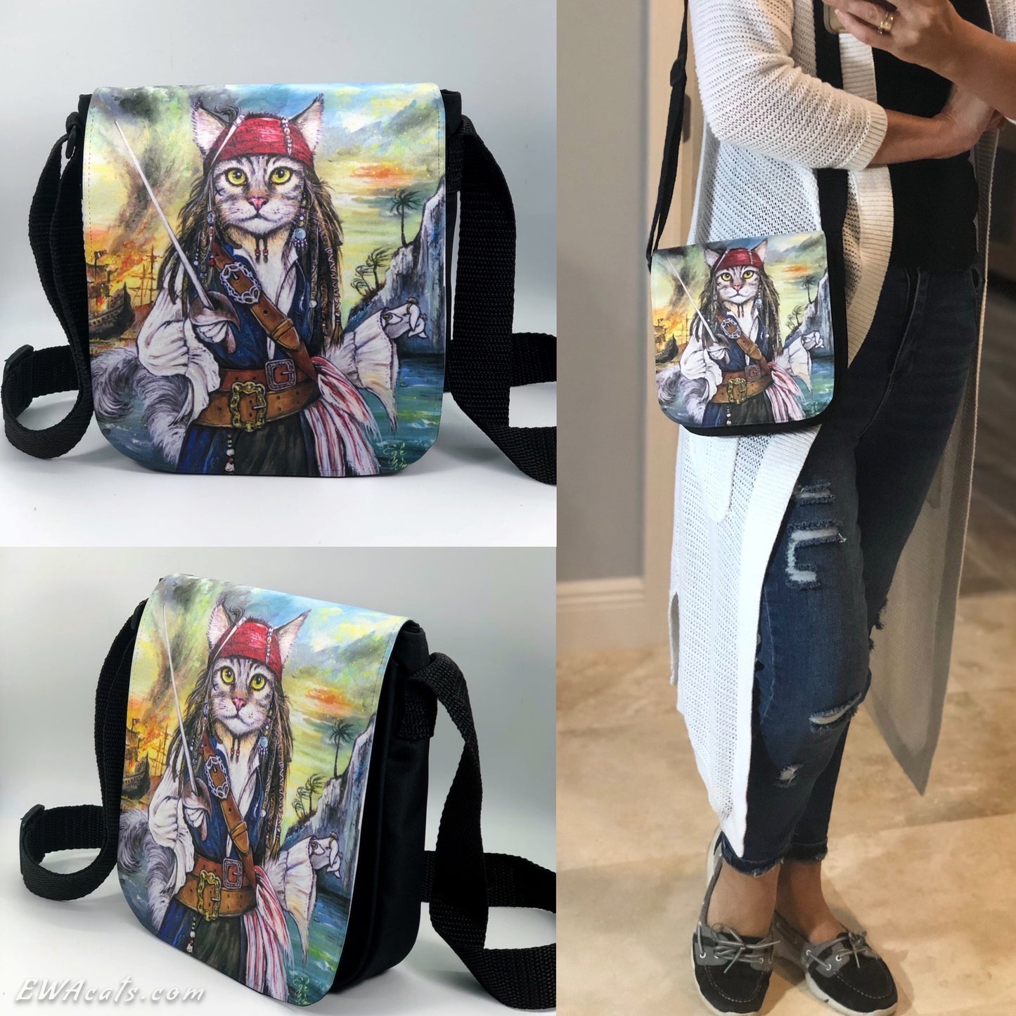 Shoulder Bag "Cat Sparrow"